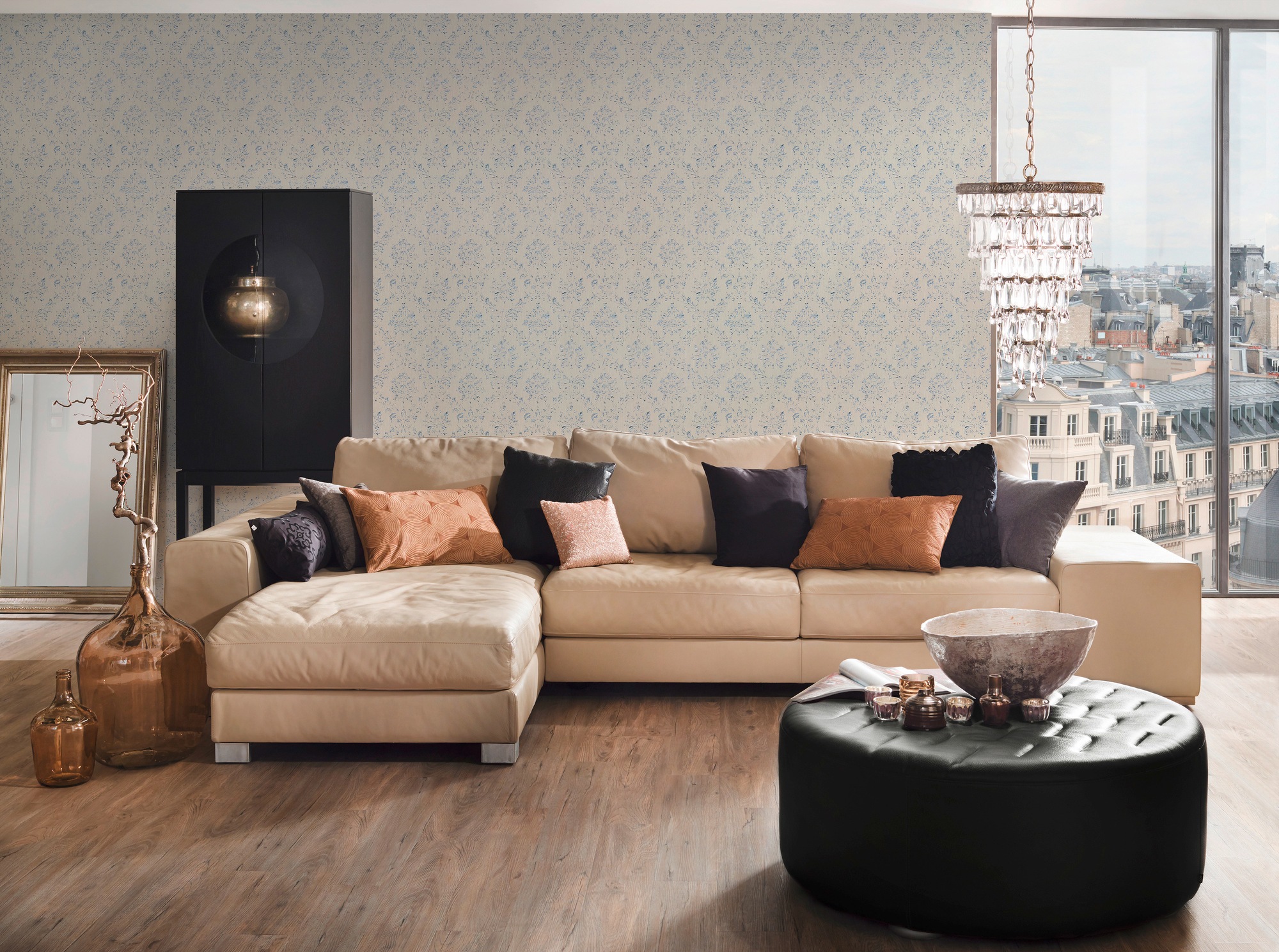 Architects Paper Textiltapete »Metallic Silk«, Barock-matt-glänzend, Ornament Tapete Barock Tapeten Wohnzimmer Schlafzimmer Küche Design