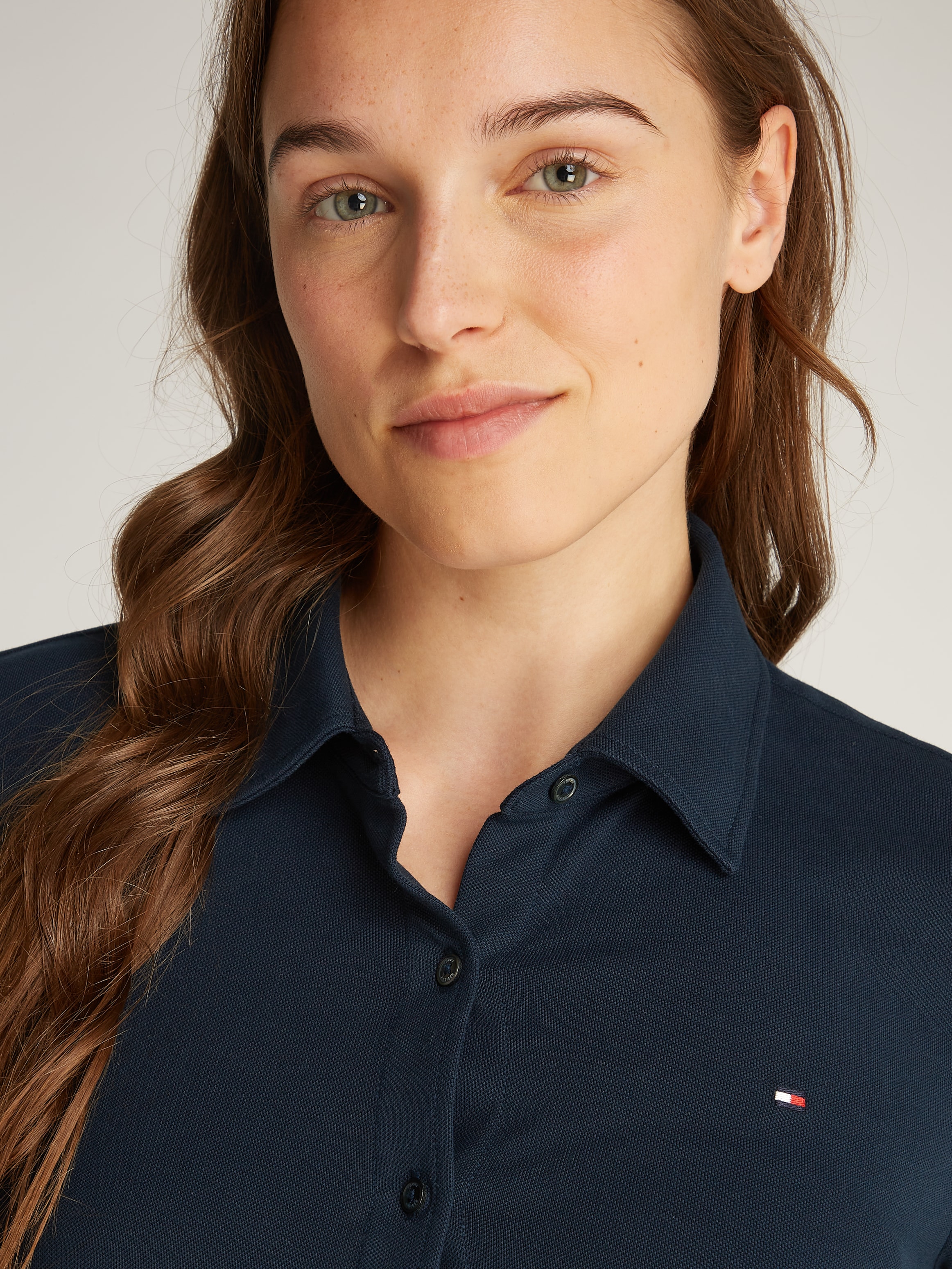 Tommy Hilfiger Poloshirt »1985 SLIM PIQUE BTN DOWN LS«