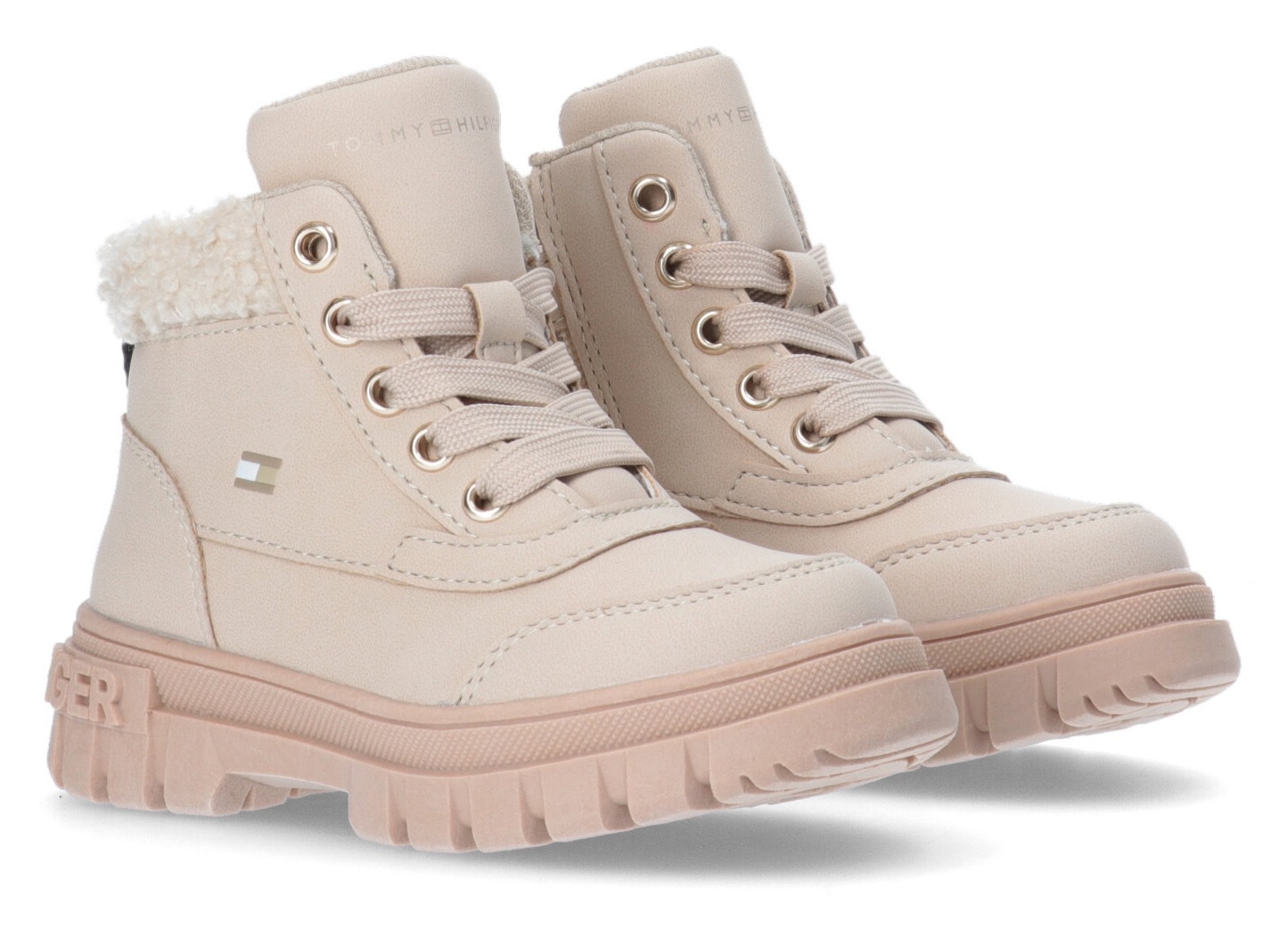 TOMMY HILFIGER Suvarstomi batai Plateaustiefelette Ch...