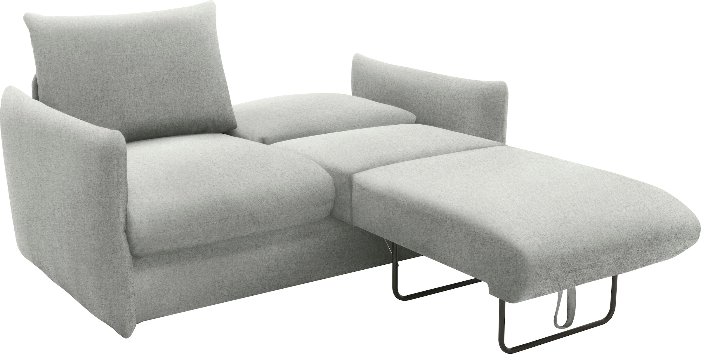 DOMO collection Schlafsofa »700023 Schlaffunktion, Federkern, 2-Sitzer, stabile Liegefläche«, Sitzflächen einzeln ausklappbar zum Schlafen, Relaxen und Entspannen