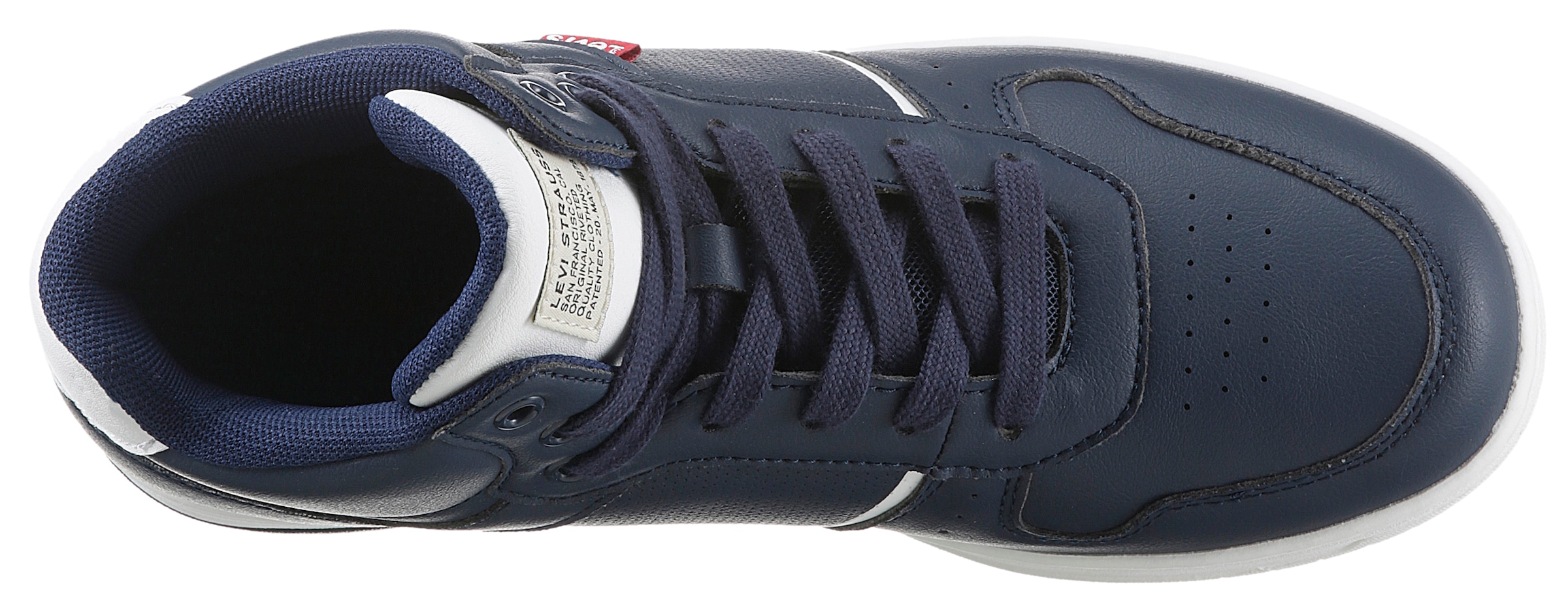 Levi's® Kids Sneaker, mit gepolstertem Schaftrand, Freizeitschuh, Halbschuh, Schnürschuh