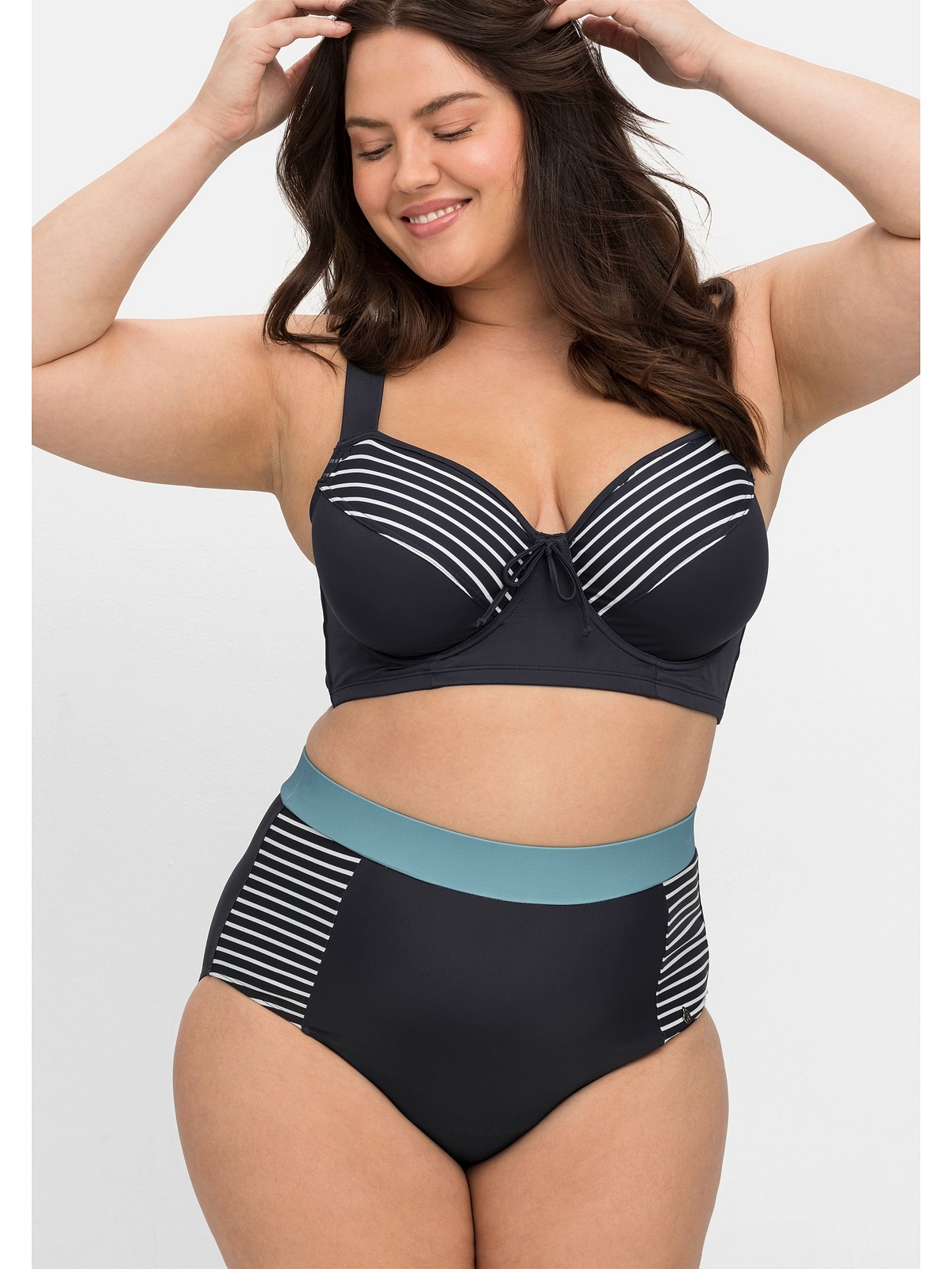 Sheego Bügel-Bikini-Top »Große Größen«, mit Bügeln, im Streifen-Design