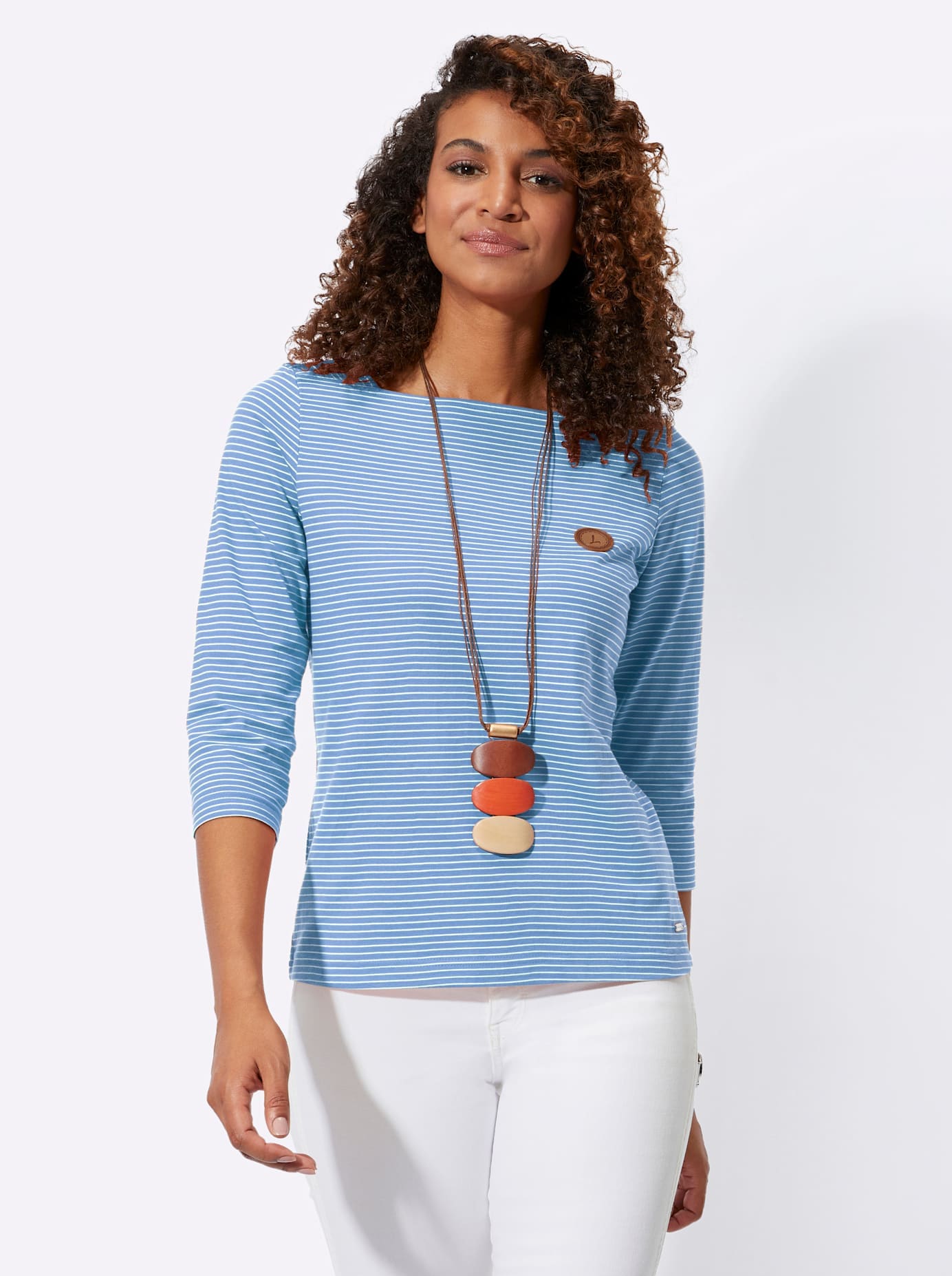 Casual Looks 3/4-Arm-Shirt "Ringelshirt" günstig online kaufen