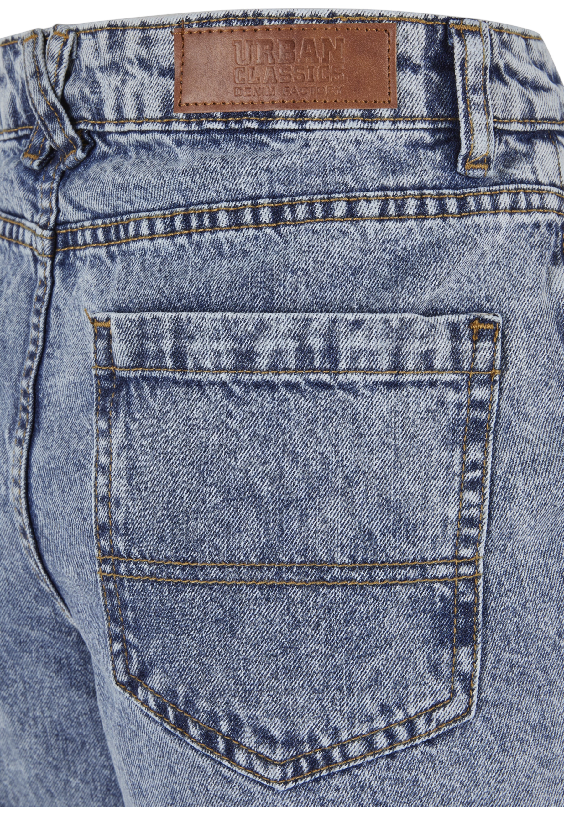 URBAN CLASSICS Bequeme Jeans »Urban Classics Damen Ladies Wide Leg Slit Denim«