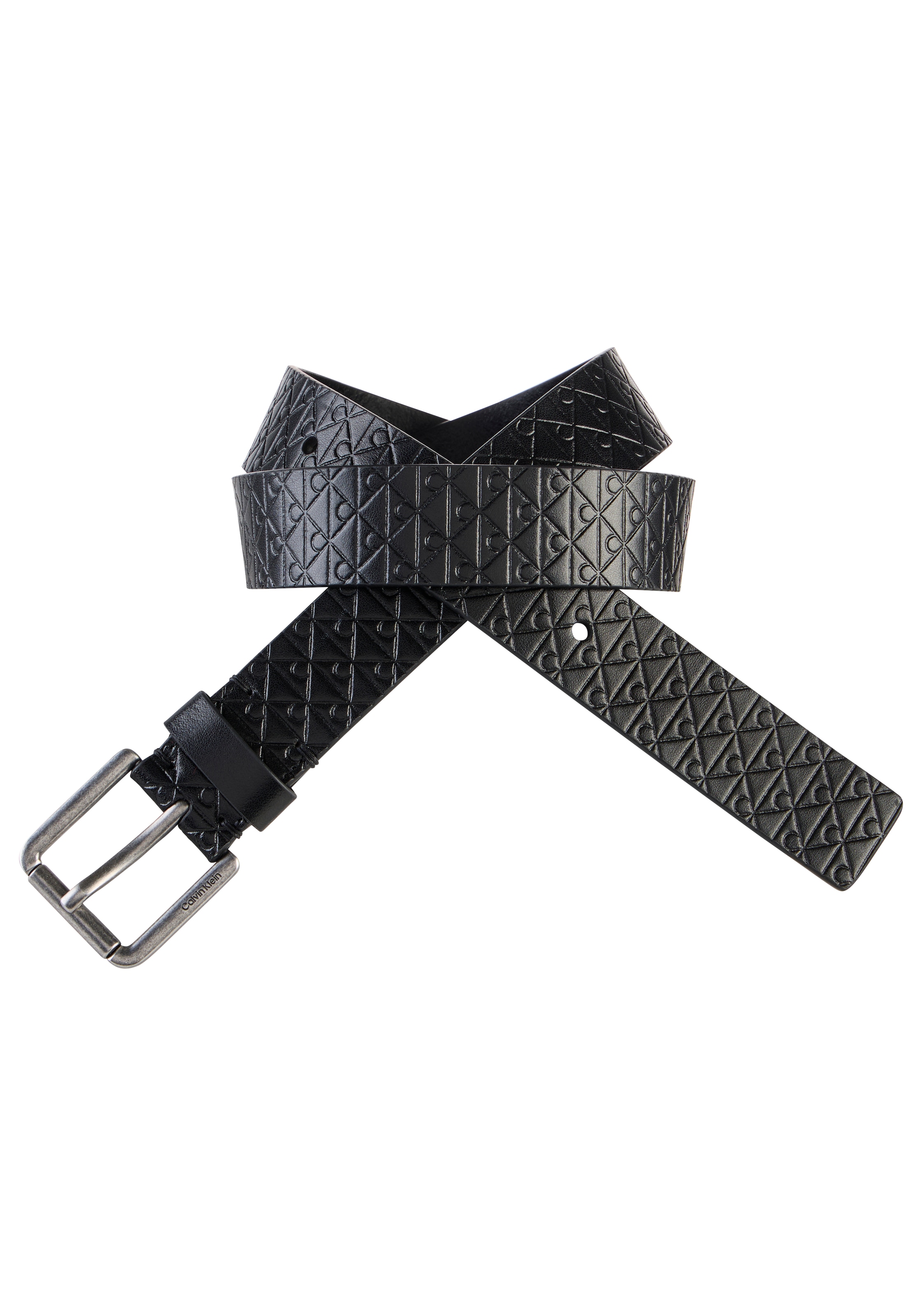 Calvin Klein Ledergürtel »CASUAL ROLLER BUCKLE AOP 35MM« Regular fit und größenverstellbar