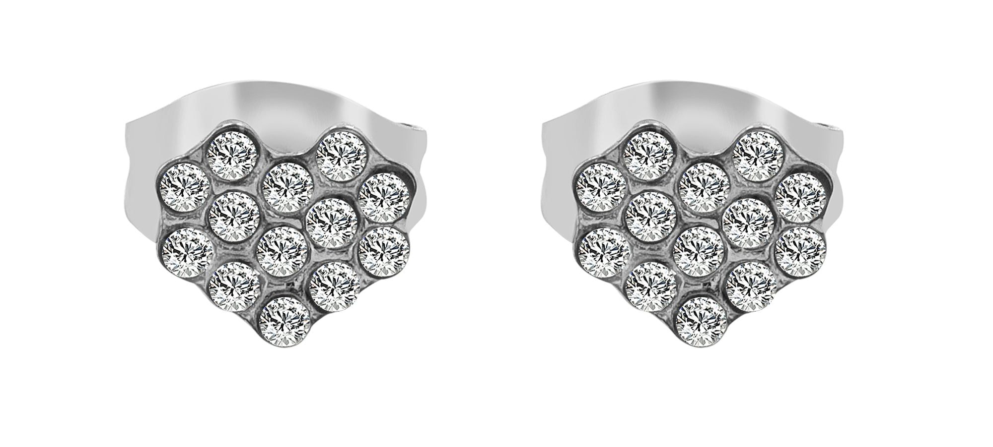 Adelia´s Paar Ohrhänger "Damen Ohrringe – Ohrstecker aus Edelstahl mit Stra günstig online kaufen