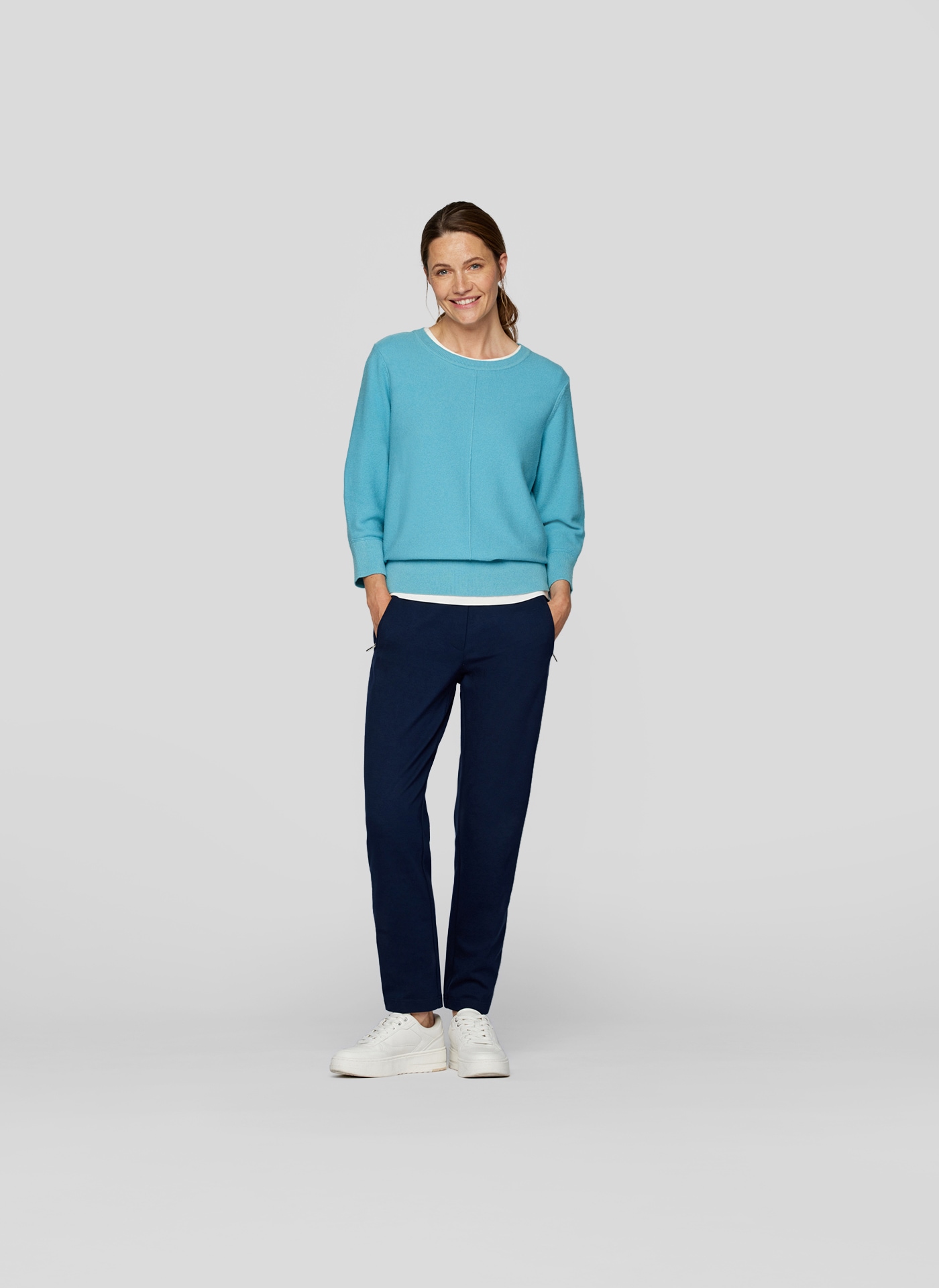 Rabe Strickpullover »Rabe Eleganter Pullover mit 3/4-Ärmeln«