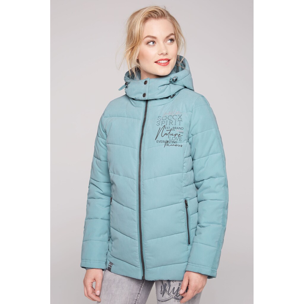 SOCCX Winterjacke, mit Kapuze