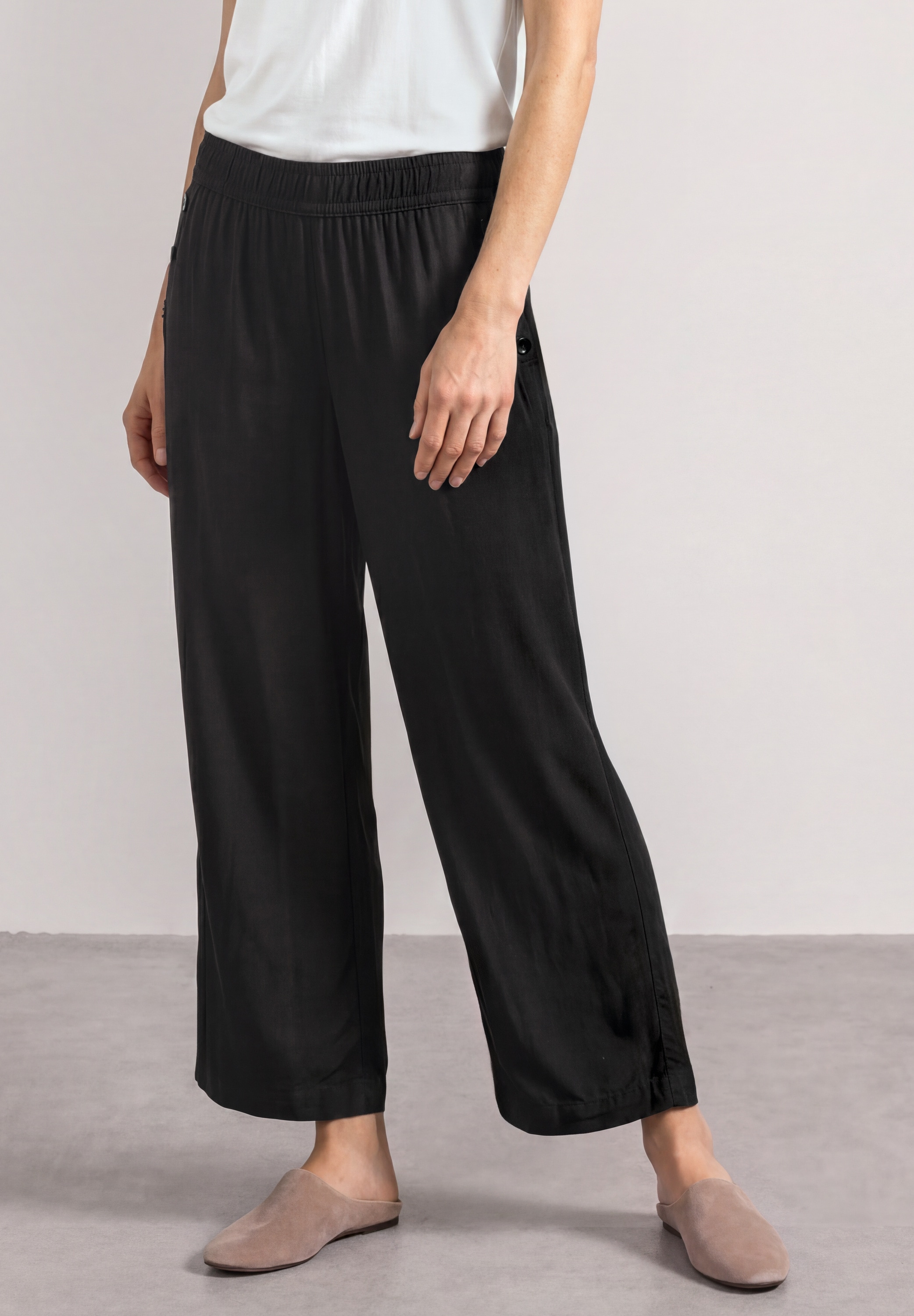 STREET ONE Stoffhose »Style Emee«  Sommerhose mit Gummizug im Loose Fit