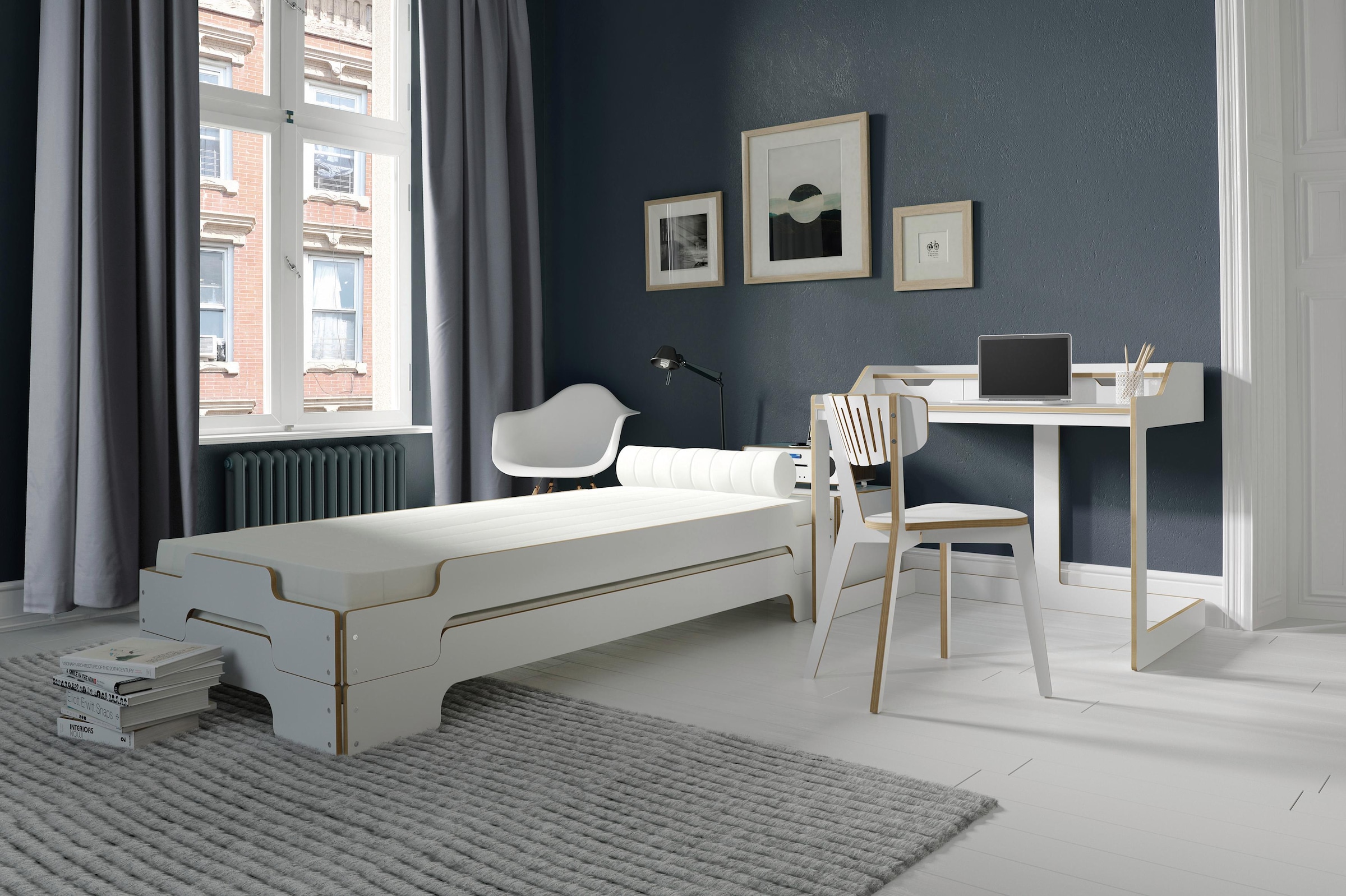 Müller SMALL LIVING Stapelbett »STAPELLIEGE Klassik (eine Liege)«, Gestellhöhe: 23,5 cm, ausgezeichnet mit dem German Design Award - 2019