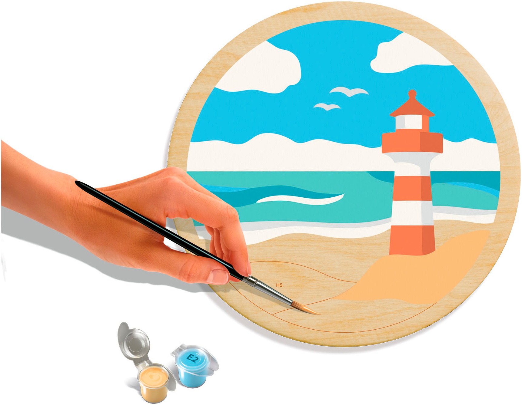Ravensburger Malen nach Zahlen »CreArt, Wooden, Sea«, Made in Europe