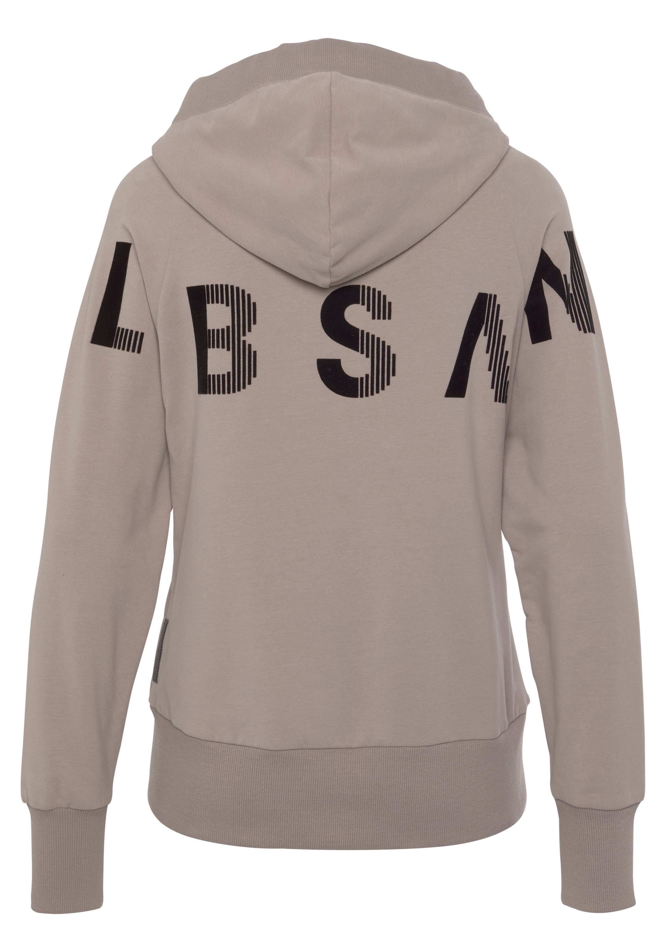 Elbsand Sweatjacke »Kekoa«, mit großem Logodruck hinten, bequeme Freizeitjacke mit Taschen