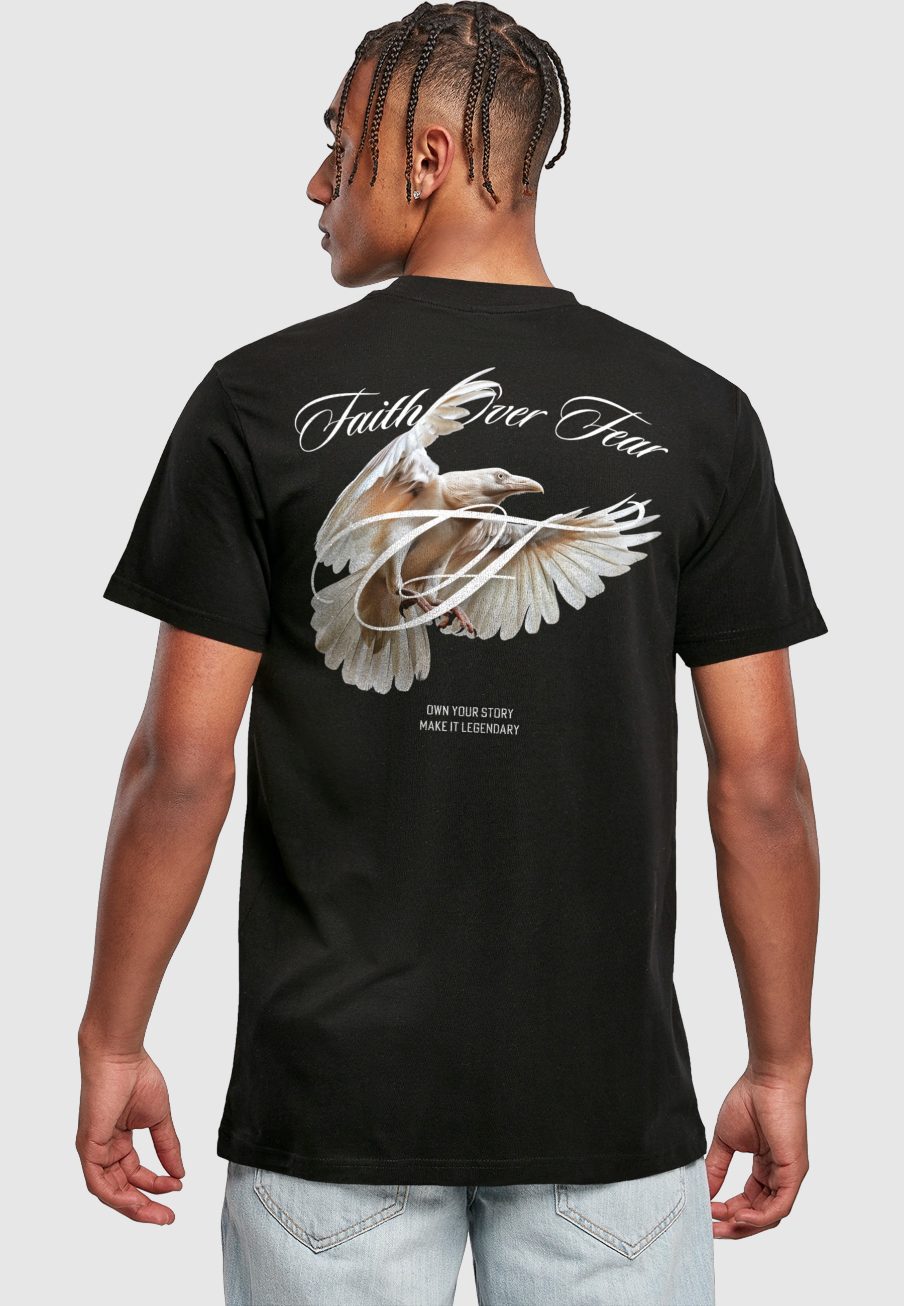 MisterTee T-Shirt »MisterTee Fearless Crow Tee« 1 Stk.