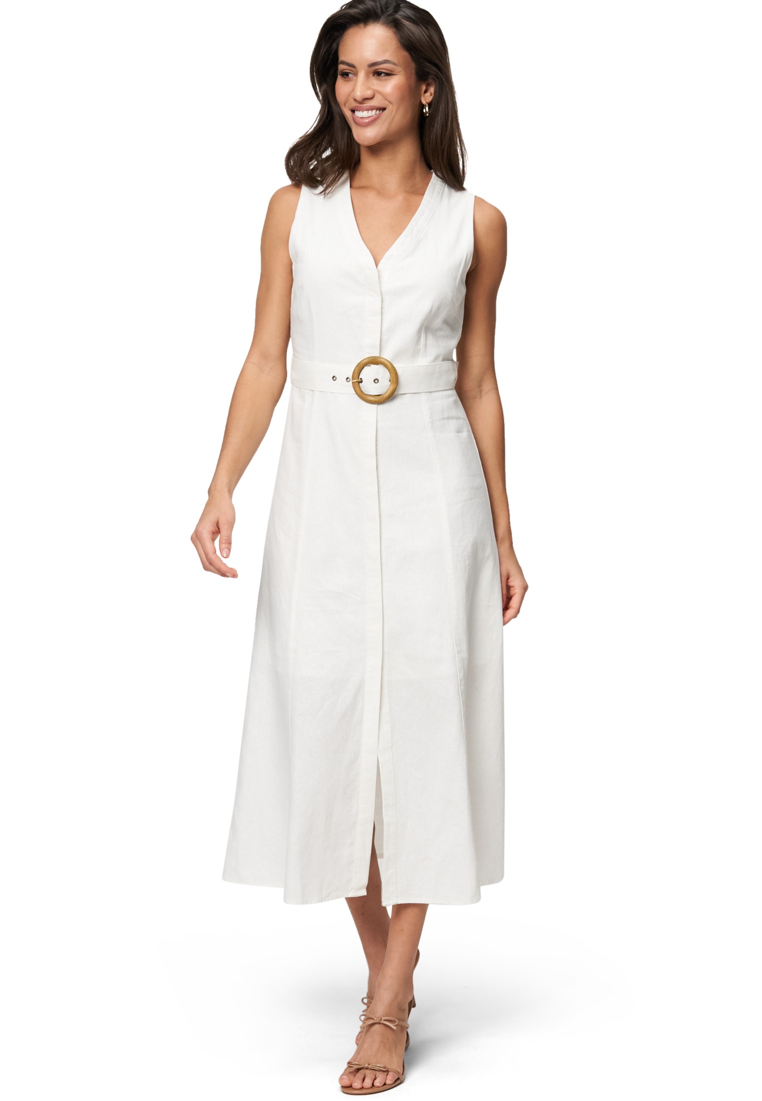 Zero Midikleid "zero Damen Sommerkleid Midikleid mit Gürtel", Gürtel günstig online kaufen