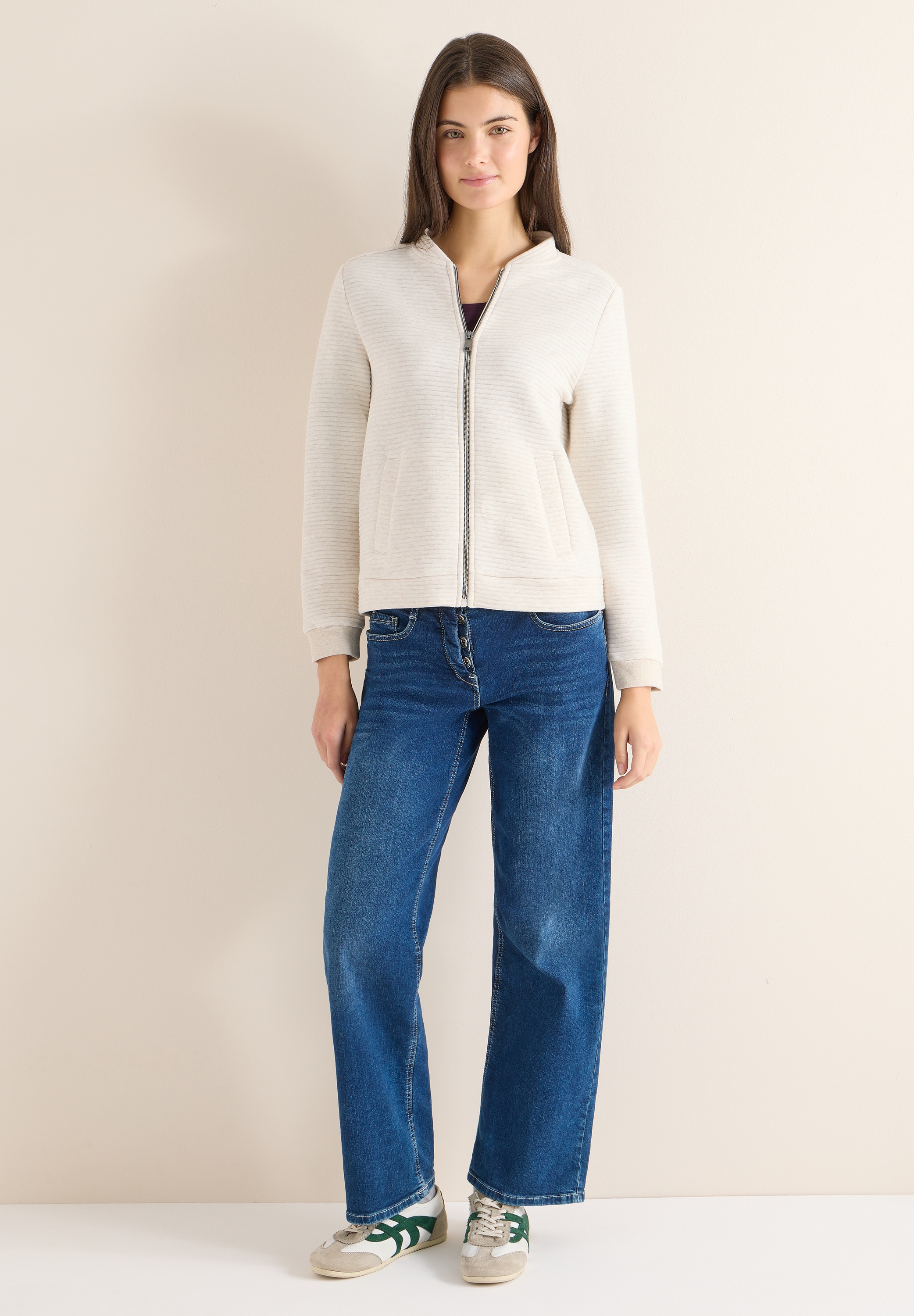 Cecil Sweatjacke Rundhalsausschnitt