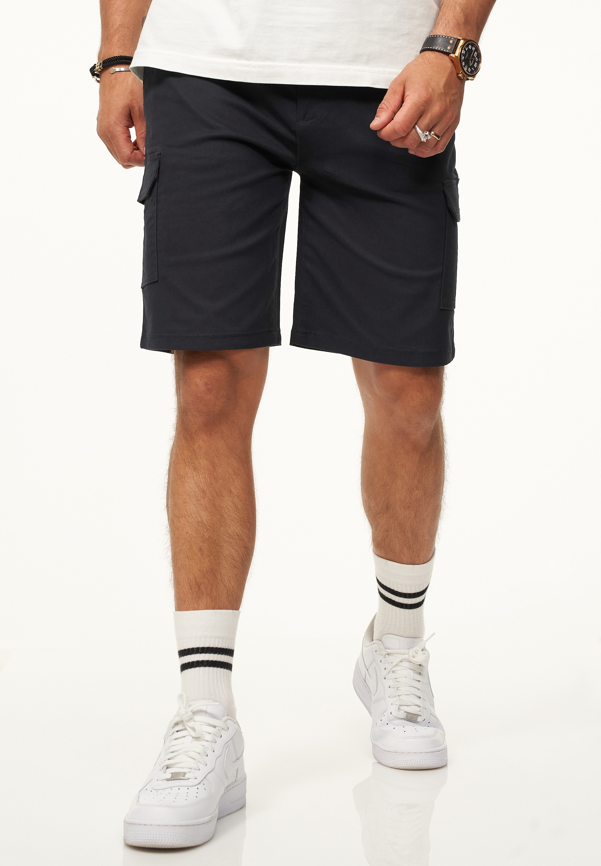 SOULSTAR Cargoshorts »SOULSTAR Cargoshorts mit Stretchanteil Kurze Hose für Herren«  Regular-Fit Bermuda mit Elasthan-Anteil Sommershorts