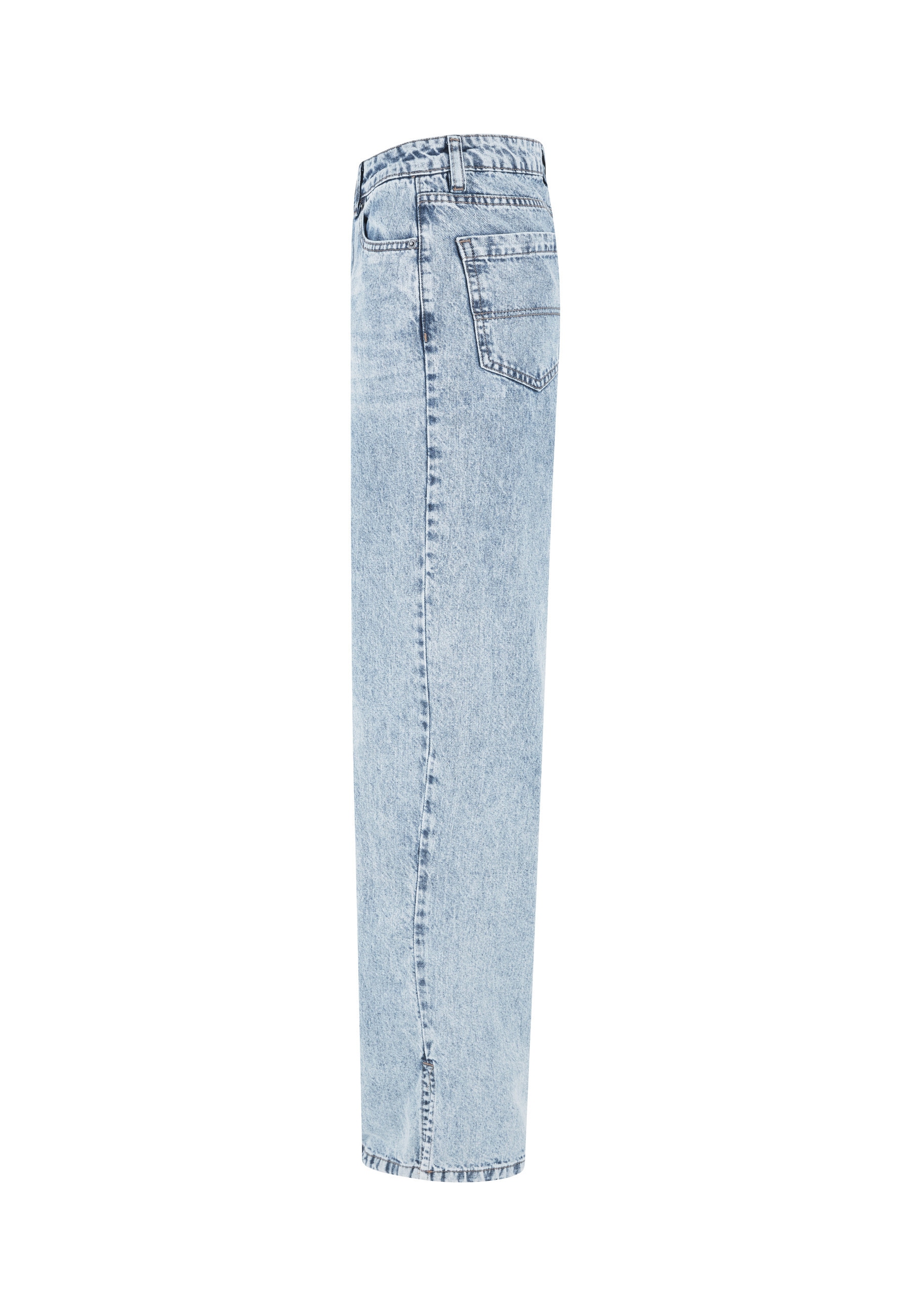URBAN CLASSICS Bequeme Jeans »Urban Classics Damen Ladies Wide Leg Slit Denim«