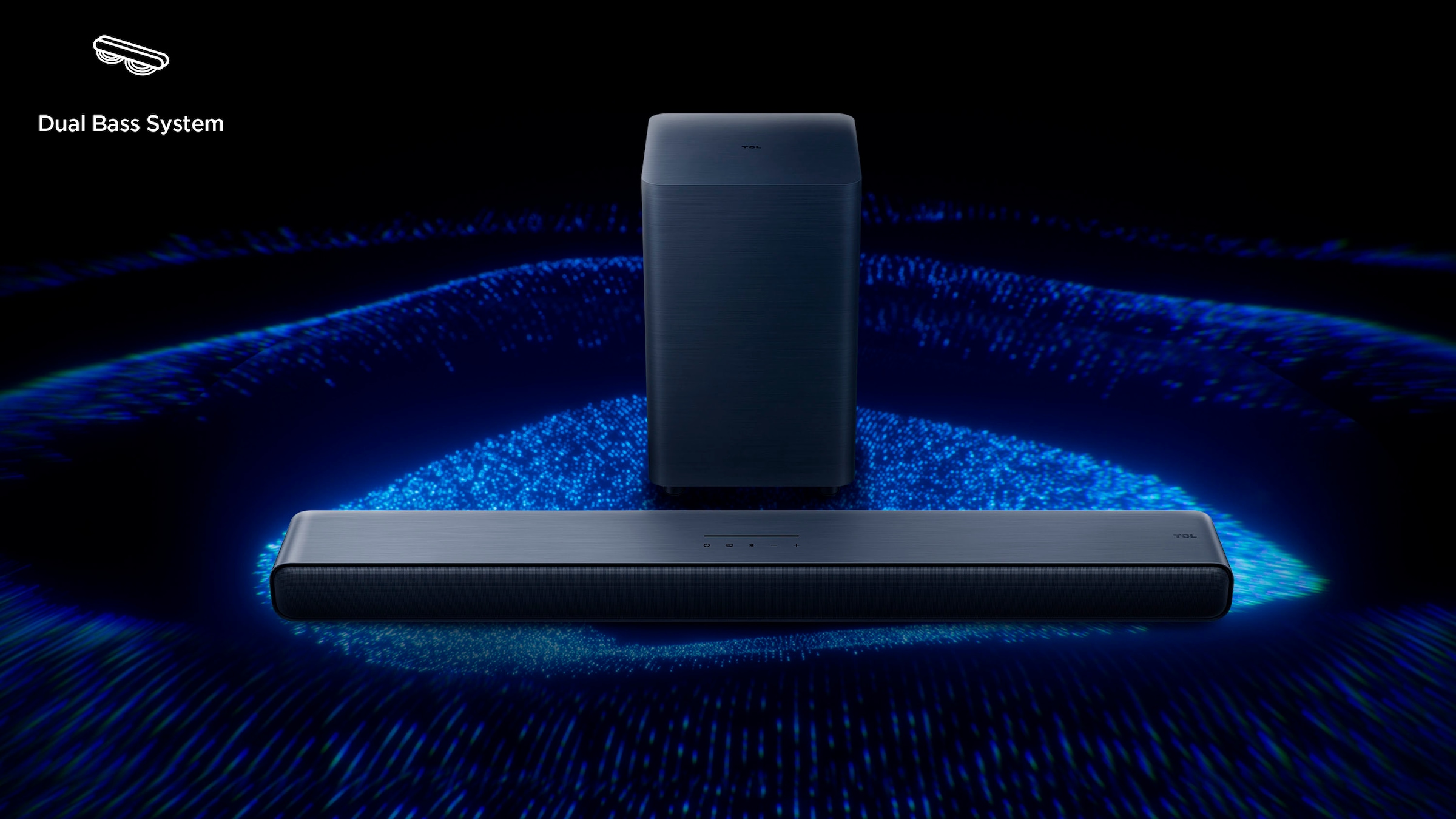TCL Soundbar »S55H 2.1-Kanal All-in-One mit kabellosem Subwoofer«
