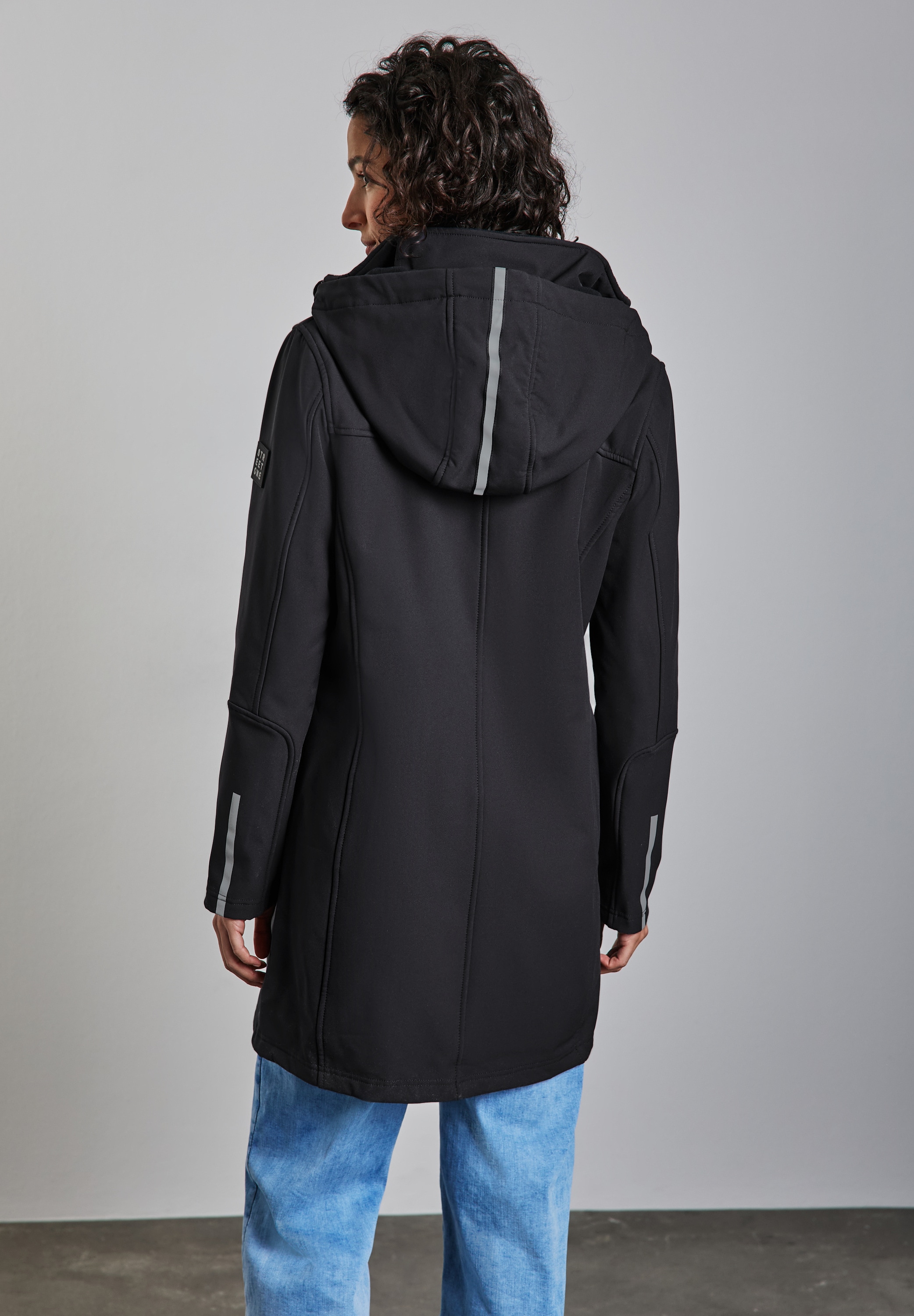 STREET ONE Kurzjacke, mit Kapuze, wasserabweisend