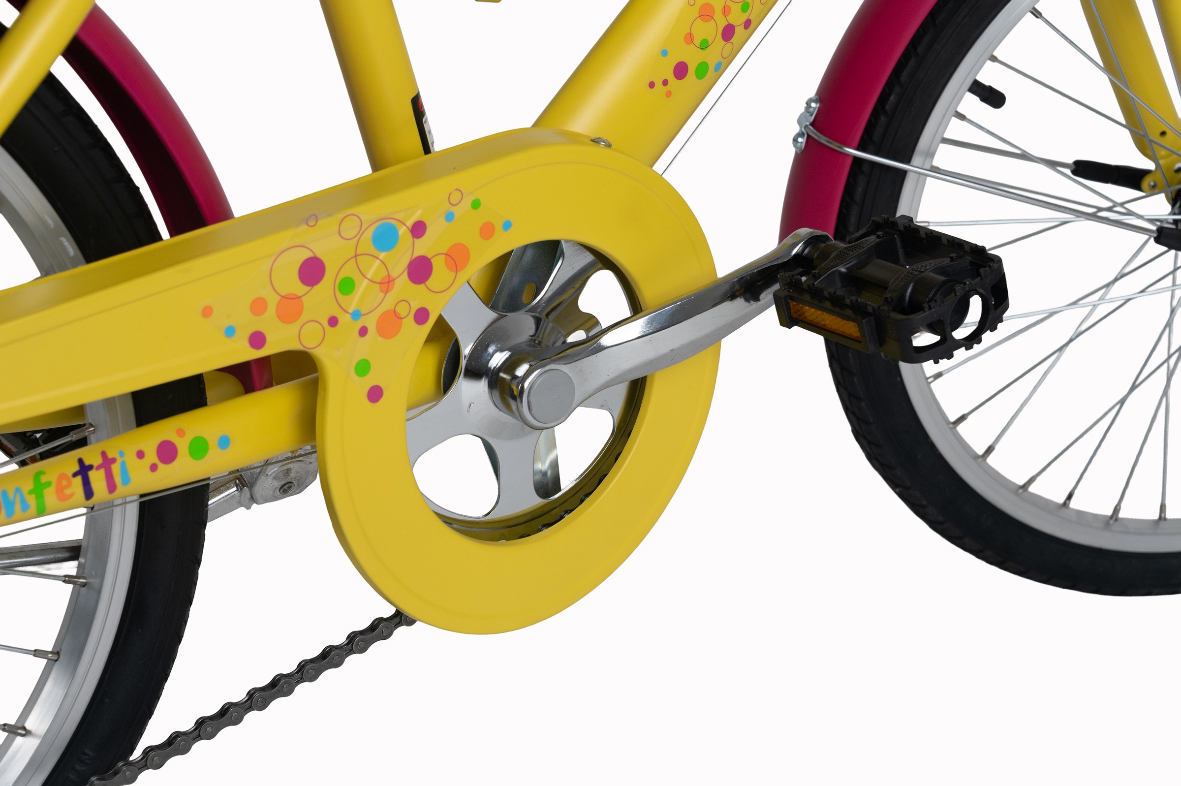 Dacapo Kinderfahrrad »DaCapo Kinderfahrrad 20'' Confetti 6 Gänge« 6 Gang Shimano Tourney Schaltwerk Kettenschaltung