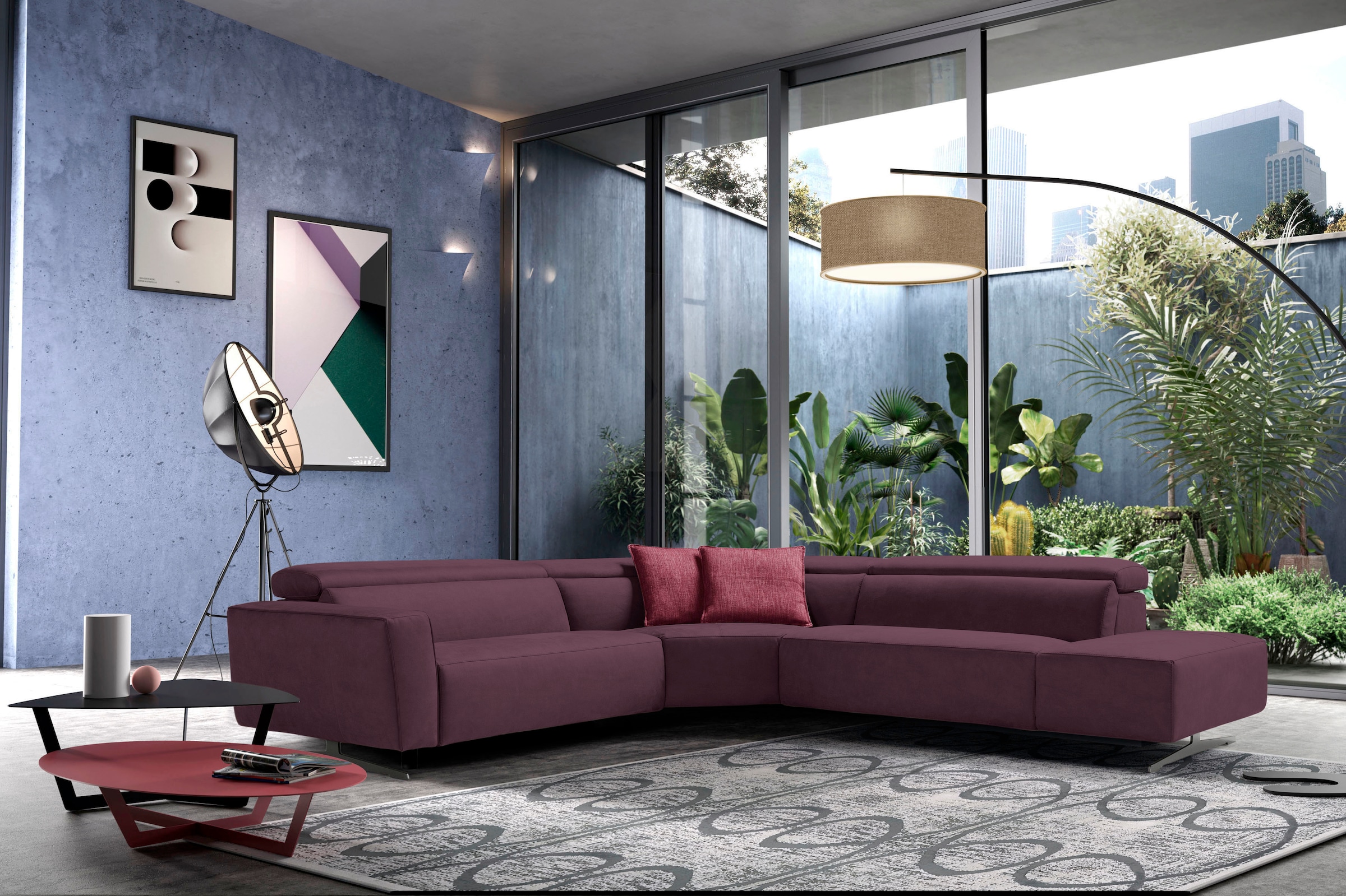 Egoitaliano Ecksofa "Stefanie-e, Designsofa der Extraklasse, bequem mit hoh günstig online kaufen