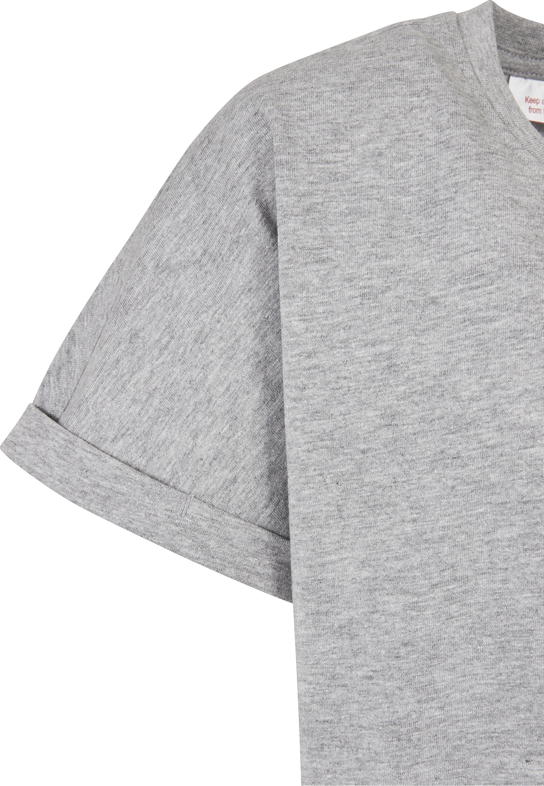 URBAN CLASSICS Kurzarmshirt »Urban Classics Herren Boys Long Shaped Turnup Tee 2-Pack« 1 Stk.