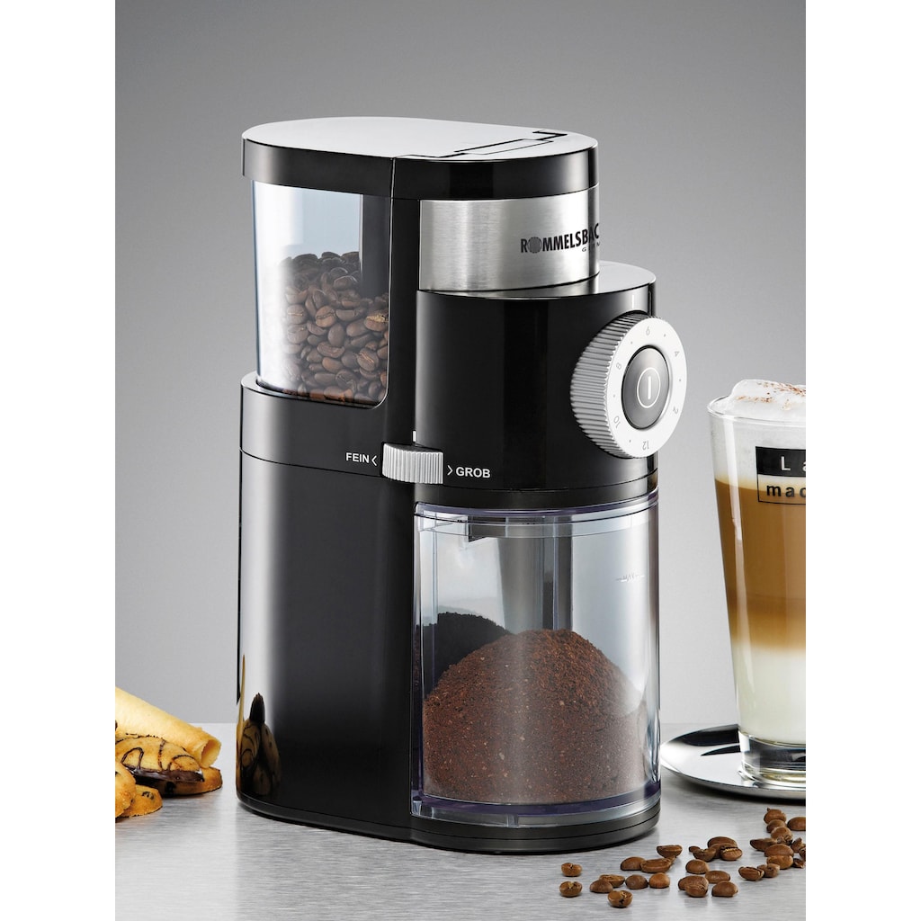 Rommelsbacher Kaffeemühle »EKM200«, 110 W, Scheibenmahlwerk, 250 g Bohnenbehälter