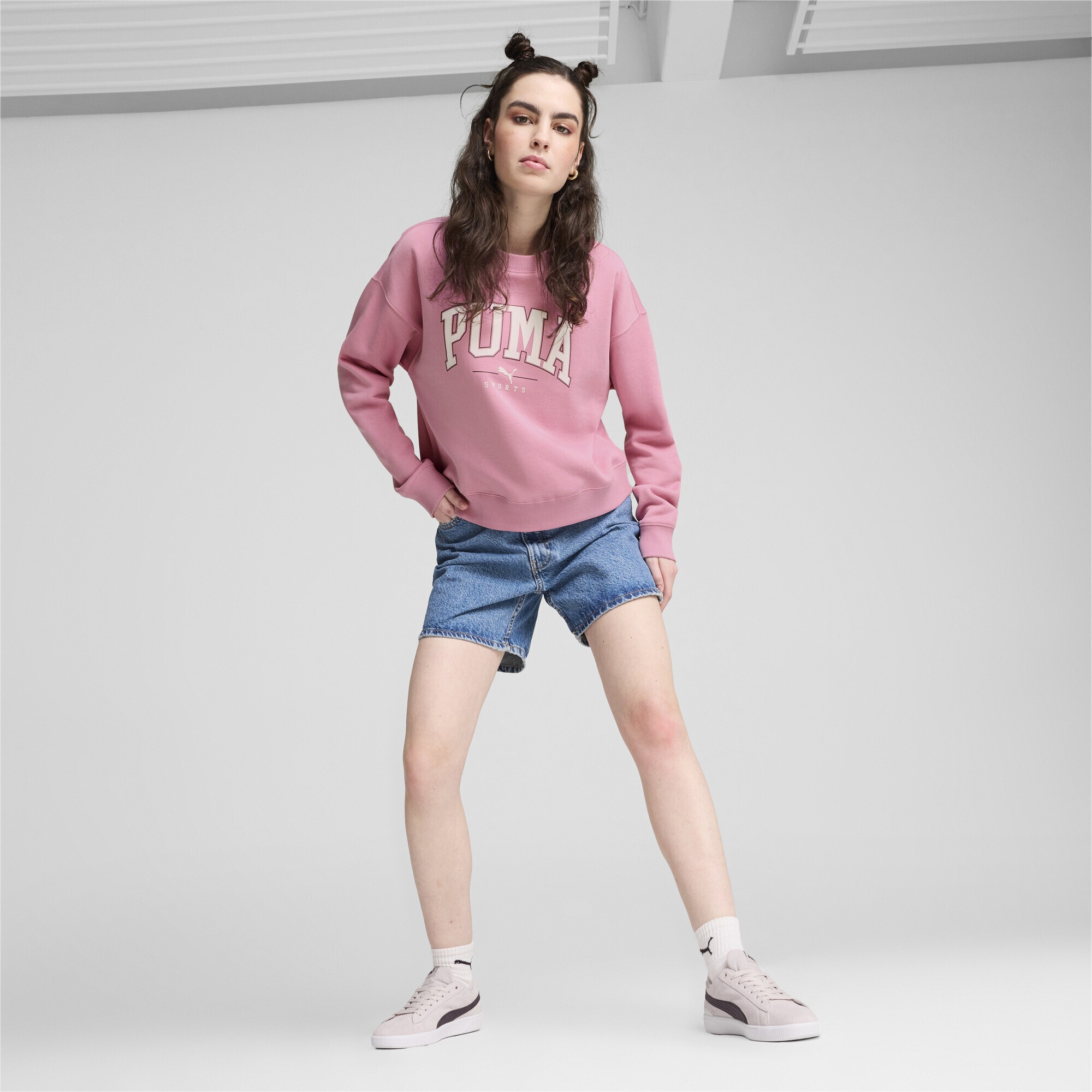 PUMA Sweatshirt »PUMA SQUAD Langes Sweatshirt Damen«