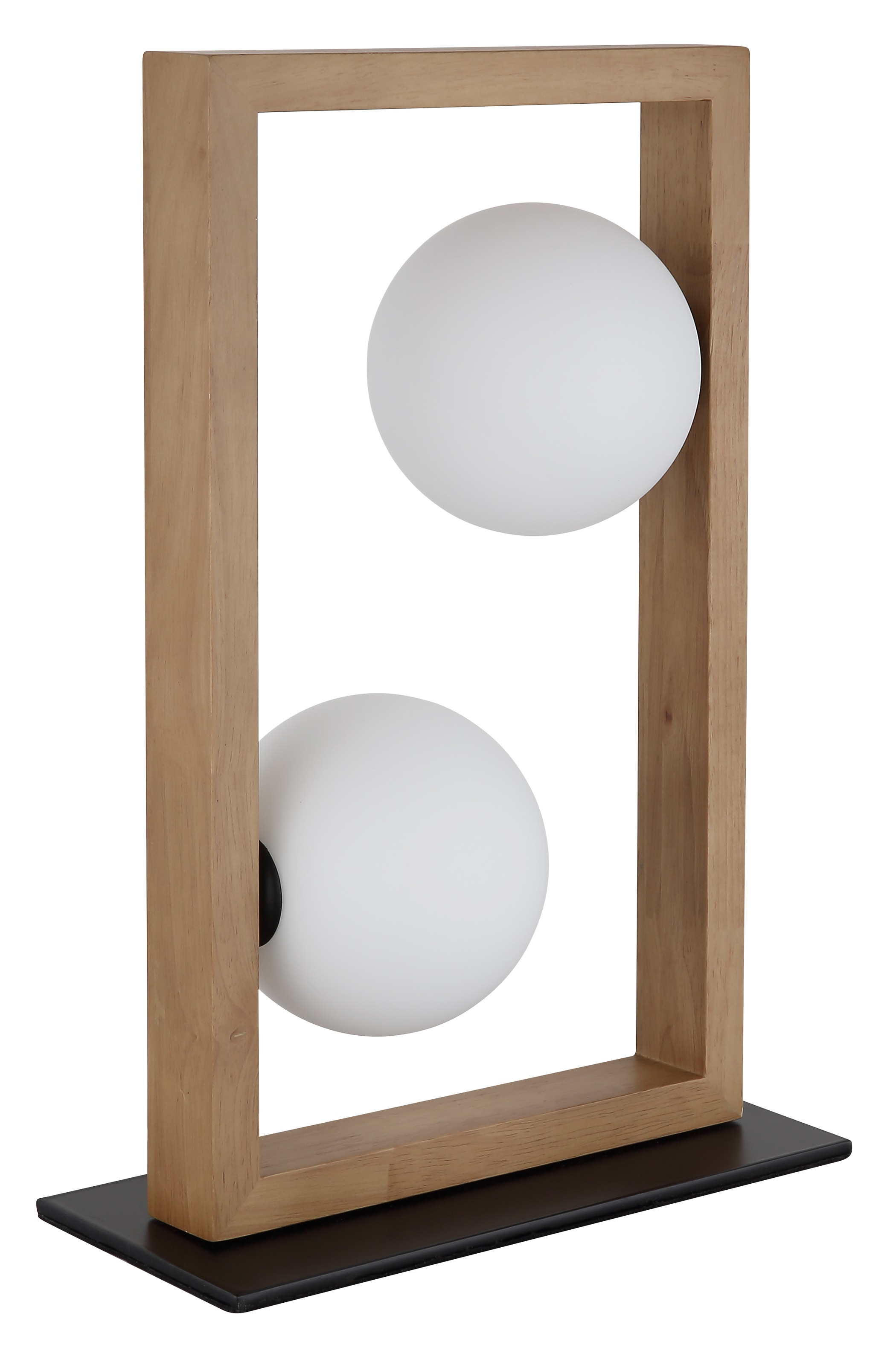 NOWA Tischleuchte »NANDA«, 2 flammig, Leuchtmittel G9 | ohne Leuchtmittel, Tischlampe, Glaskugeln opal, Wohnbereich, Design Leuchte