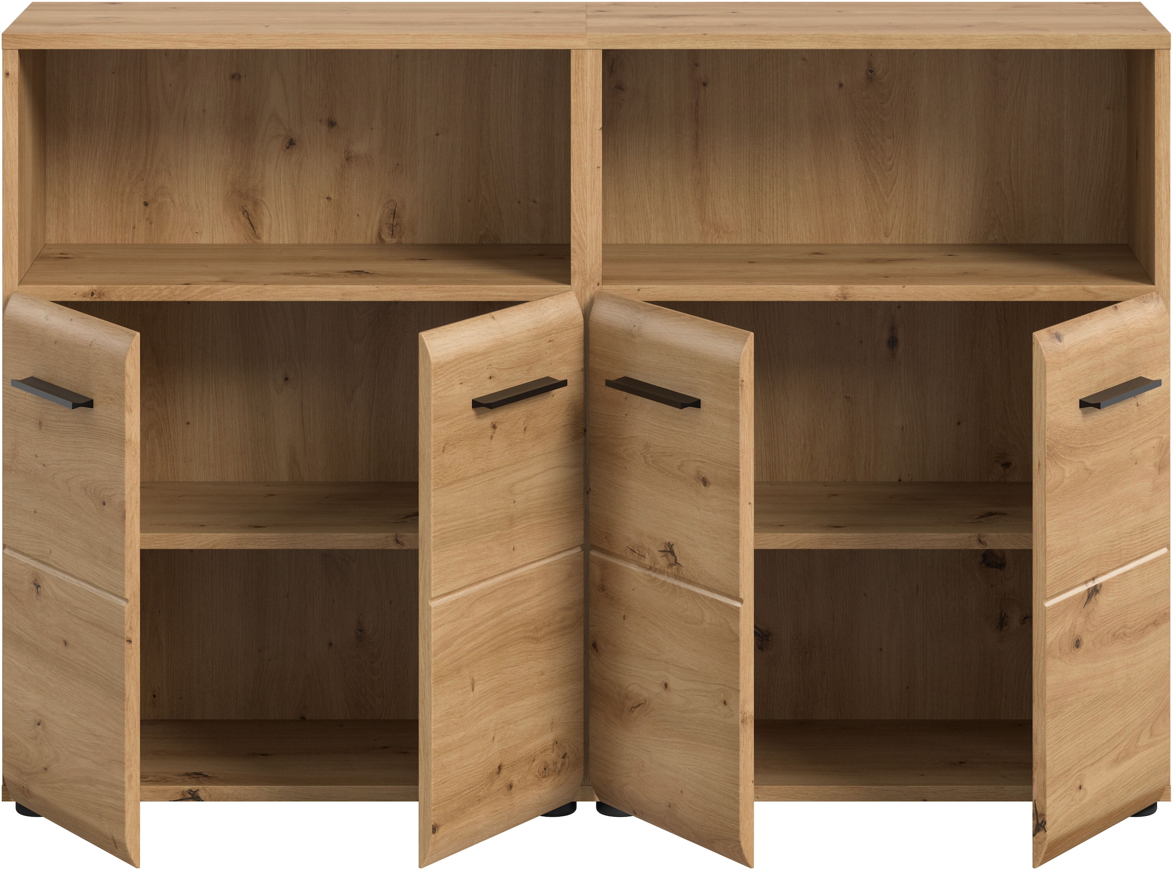 INOSIGN Badmöbel-Set »FLORENZ, TOPSELLER!, 2-teilige Badkombination, hochwertige MDF-Front«, (Set, 2 St., 2-teiliges Set bestehend aus: 2 Midischrank breit), Florenz, Badkombination 2-tlg., Artisan Oak NB,Standschrank breit, Bad