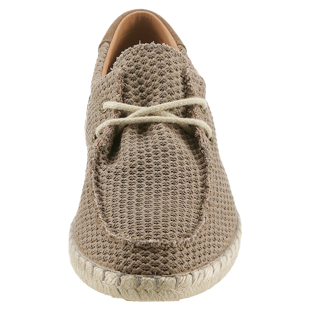 VERBENAS Bootsschuh »TRUMAN BUZZBEE«, Espadrilles, Sommerschuh, mit Juterahmen