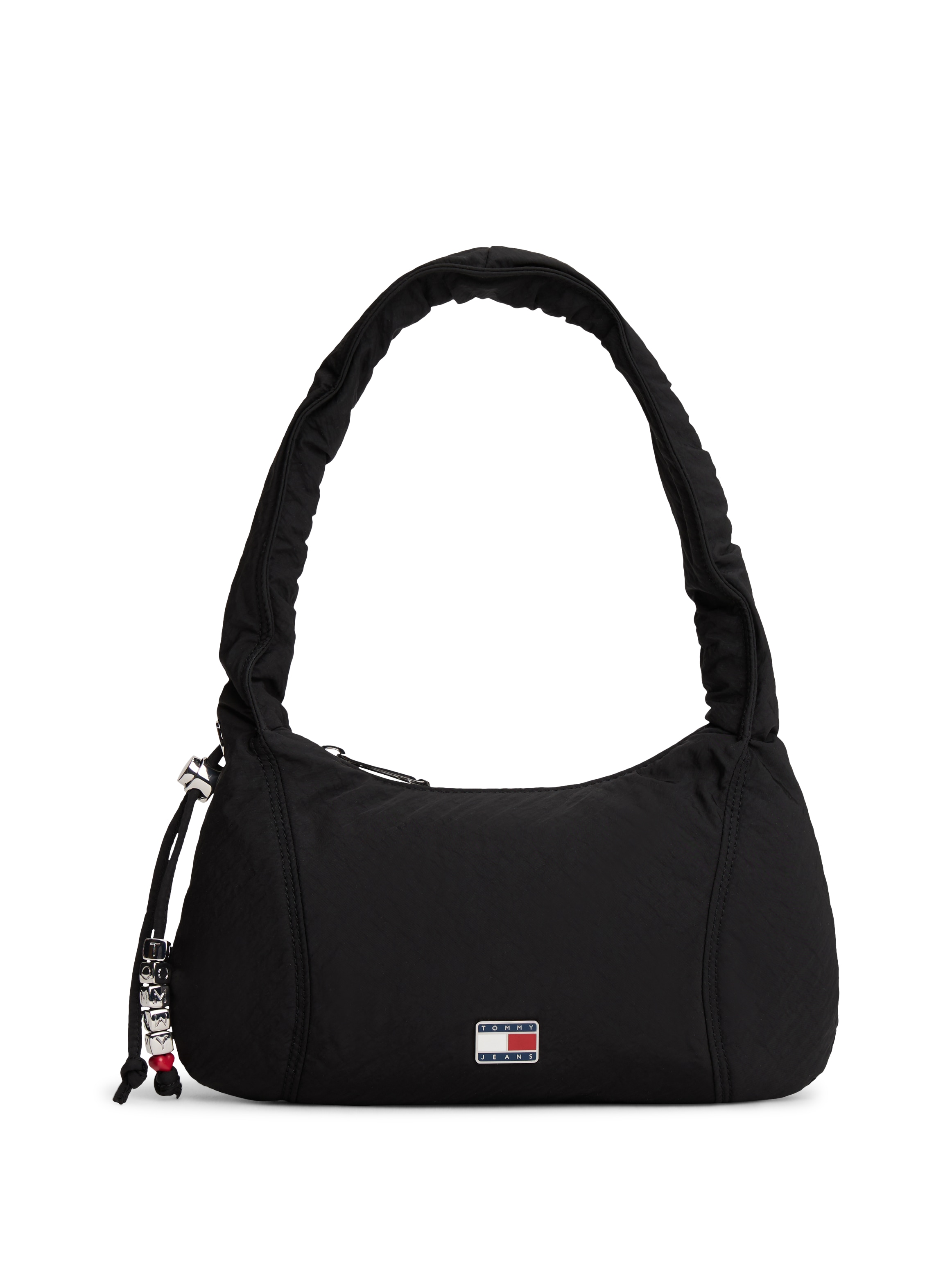Tommy Jeans Schultertasche "TJW CASUAL SHOULDER BAG", Damen Tragetasche, Minibag, mit Zierperlen und Schmuckelementen