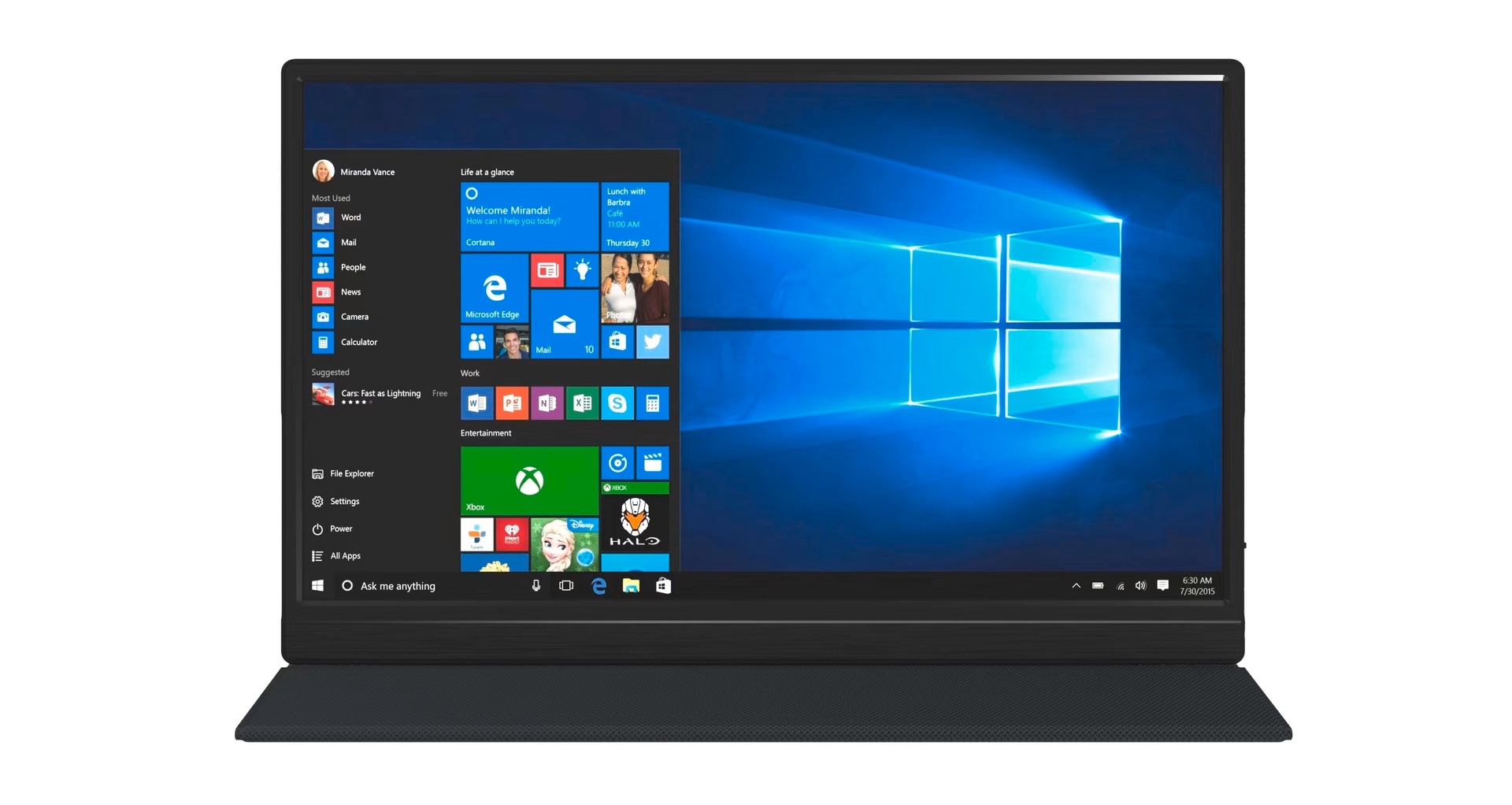 Denver Portabler Monitor »PMO-15601 portabler 15,6 Zoll Full HD Monitor«, 15,6 cm/39,6 Zoll