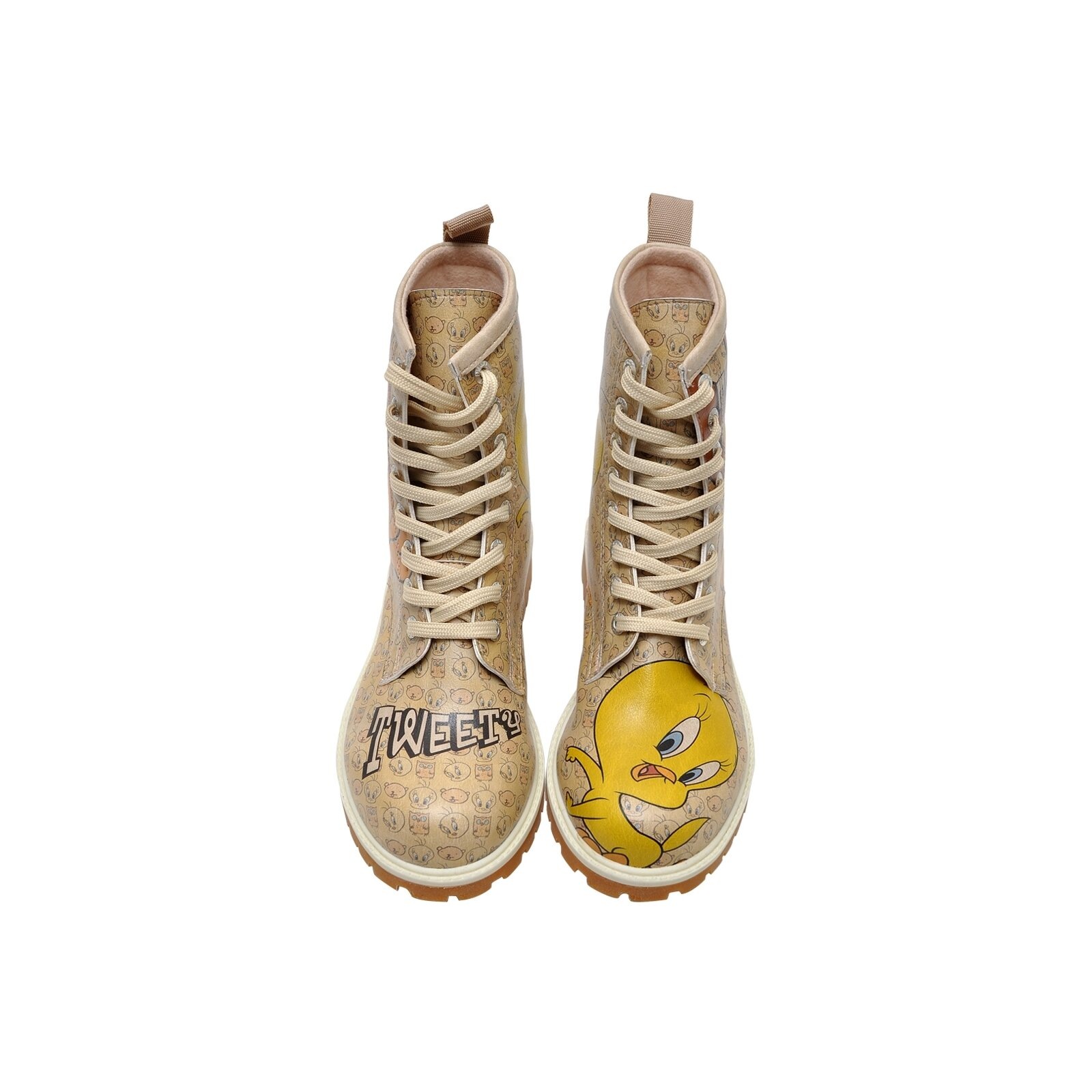 DOGO Schnürboots »Damen Wb Long Boots Tweety With Roses 36 Farbig Vegan Damen Boot«, Vegan