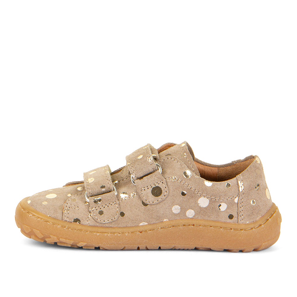 froddo® Klettschuh »Barefoot Base«, Konfirmationsschuh, Barfußschuh mit Metallic-Dots verziert