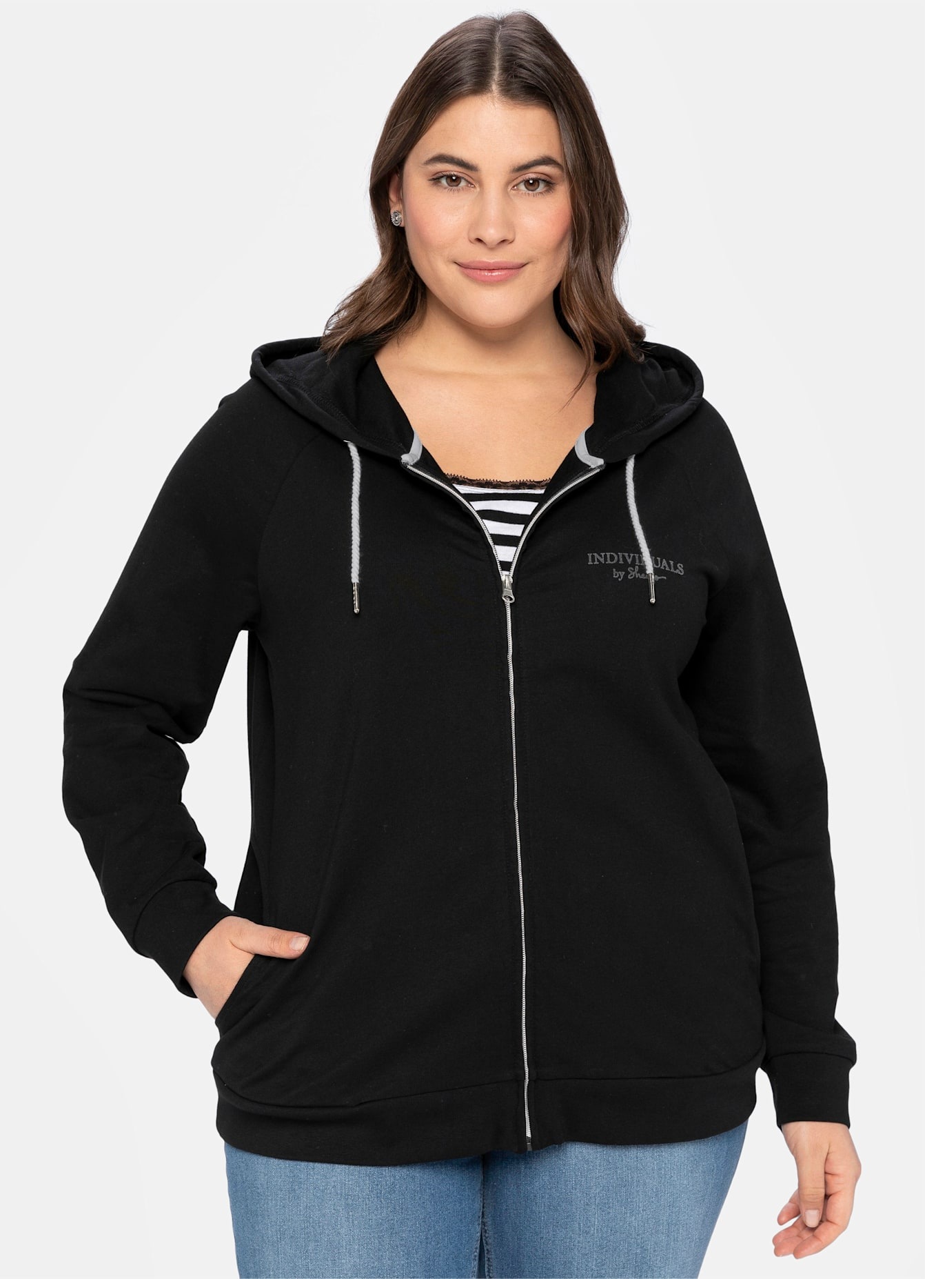 Thumbnail - Sheego Shirtjacke "Kapuzensweatjacke" 1 Stk.