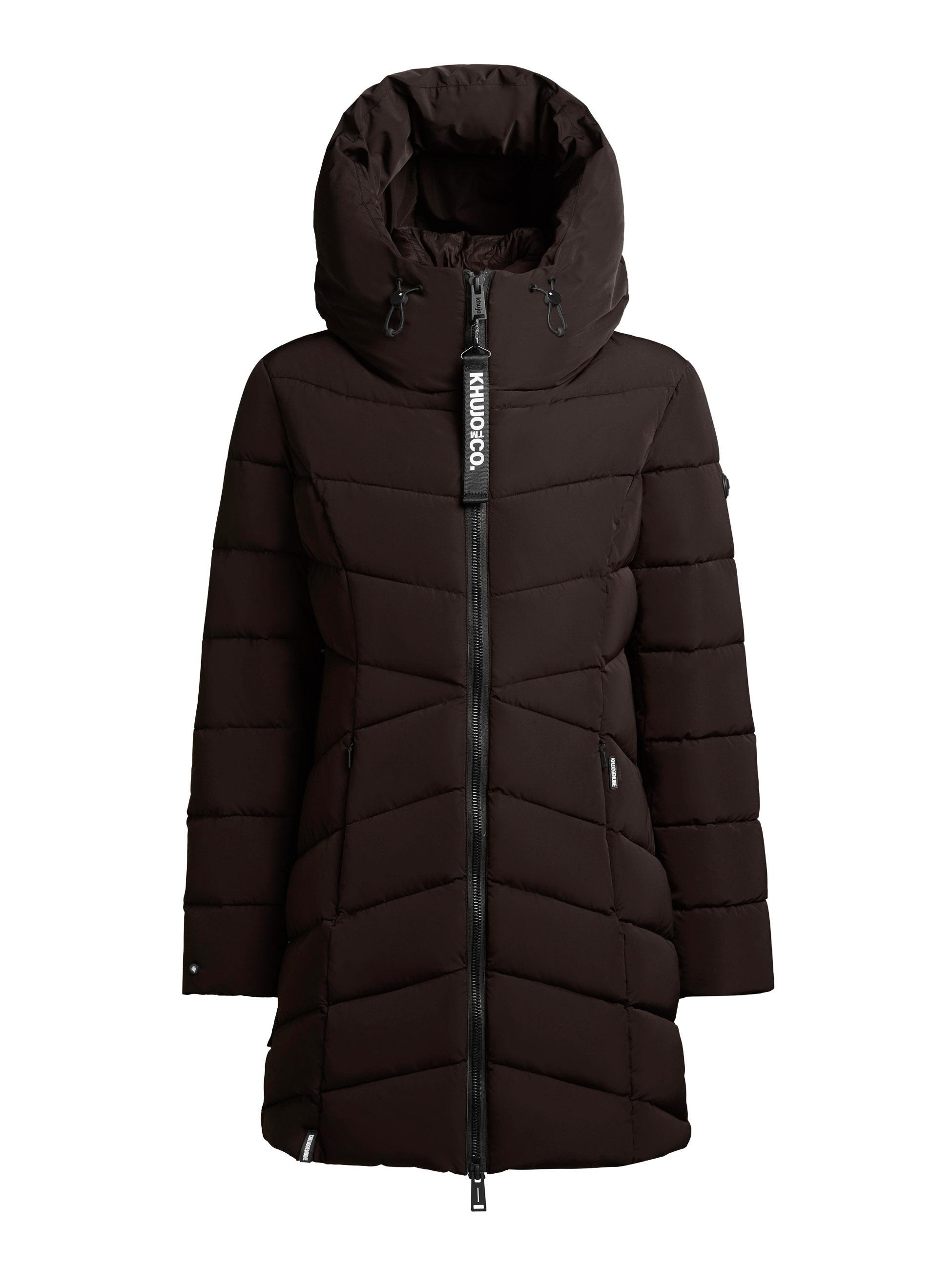 khujo Wintermantel »Dier« Winter Steppmantel mit Inlay und Kapuze