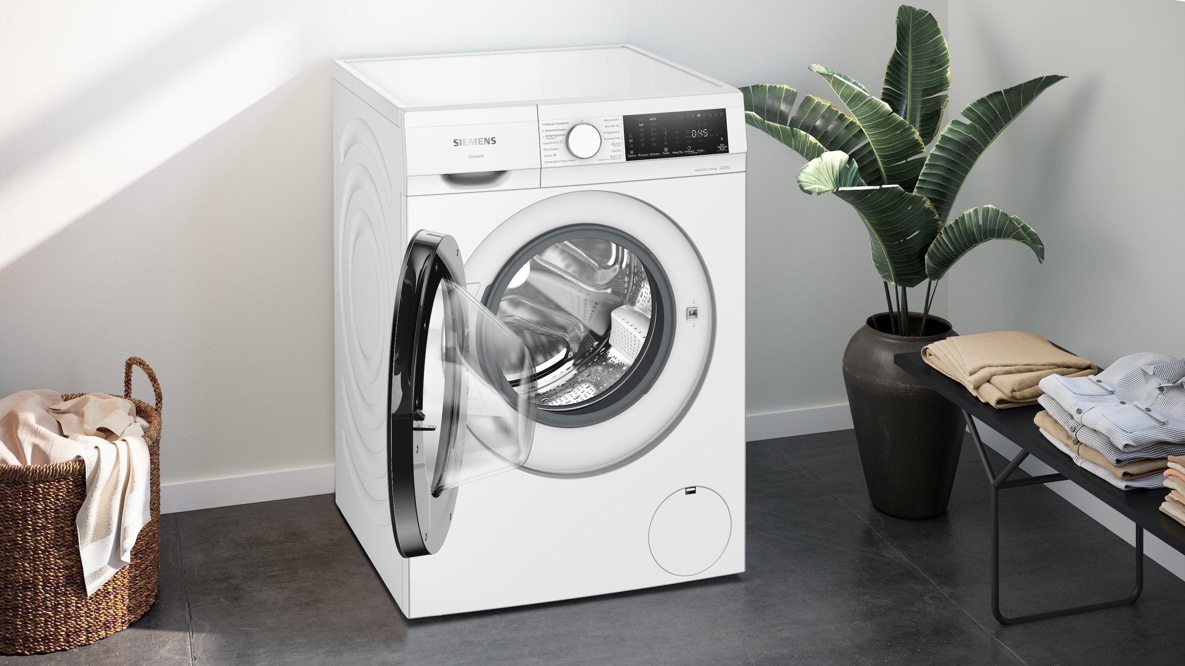 SIEMENS Waschtrockner »WN44A141« iQ300 9 kg /5 kg 70 dB(A)