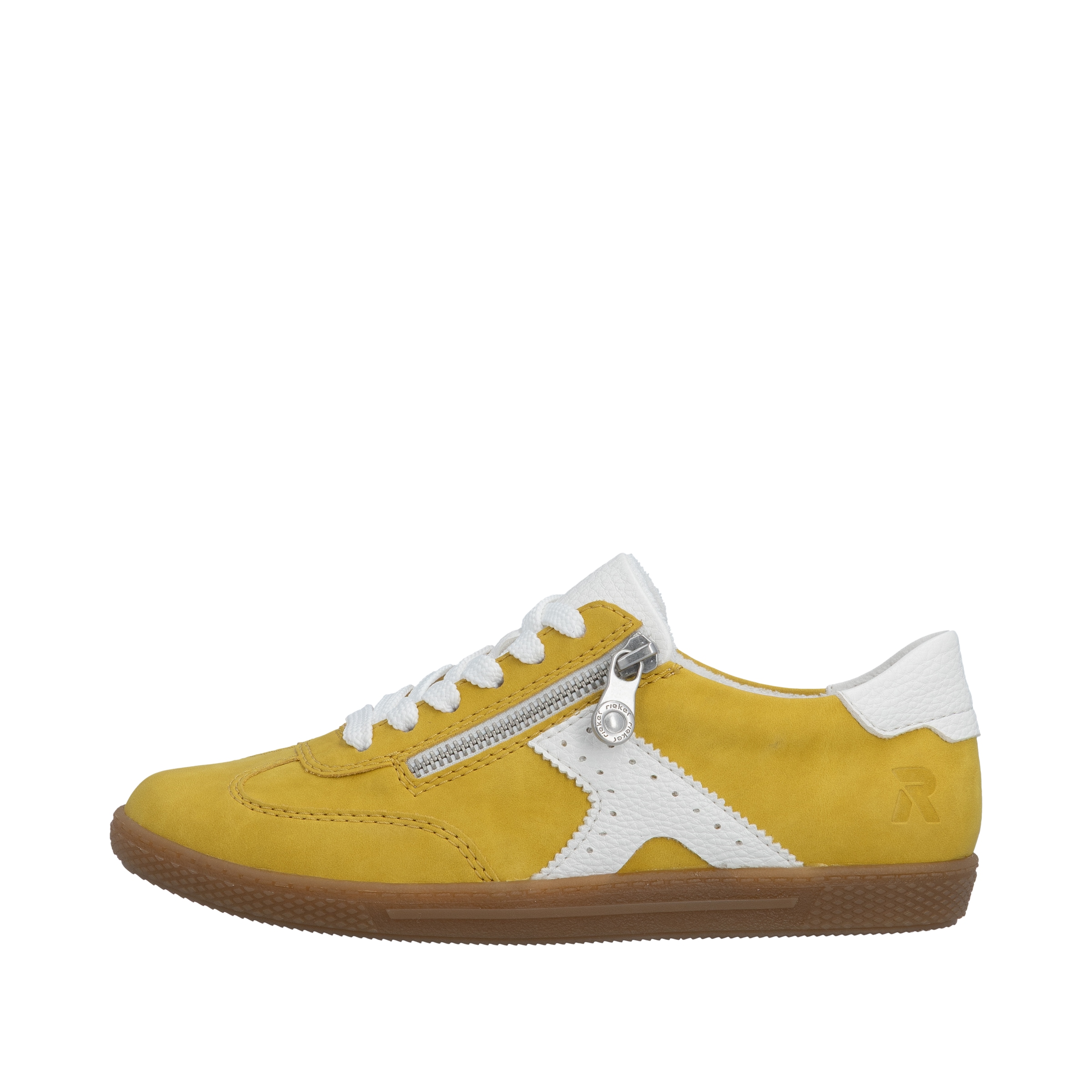 Rieker Women's Sneaker Mustard White 40 7