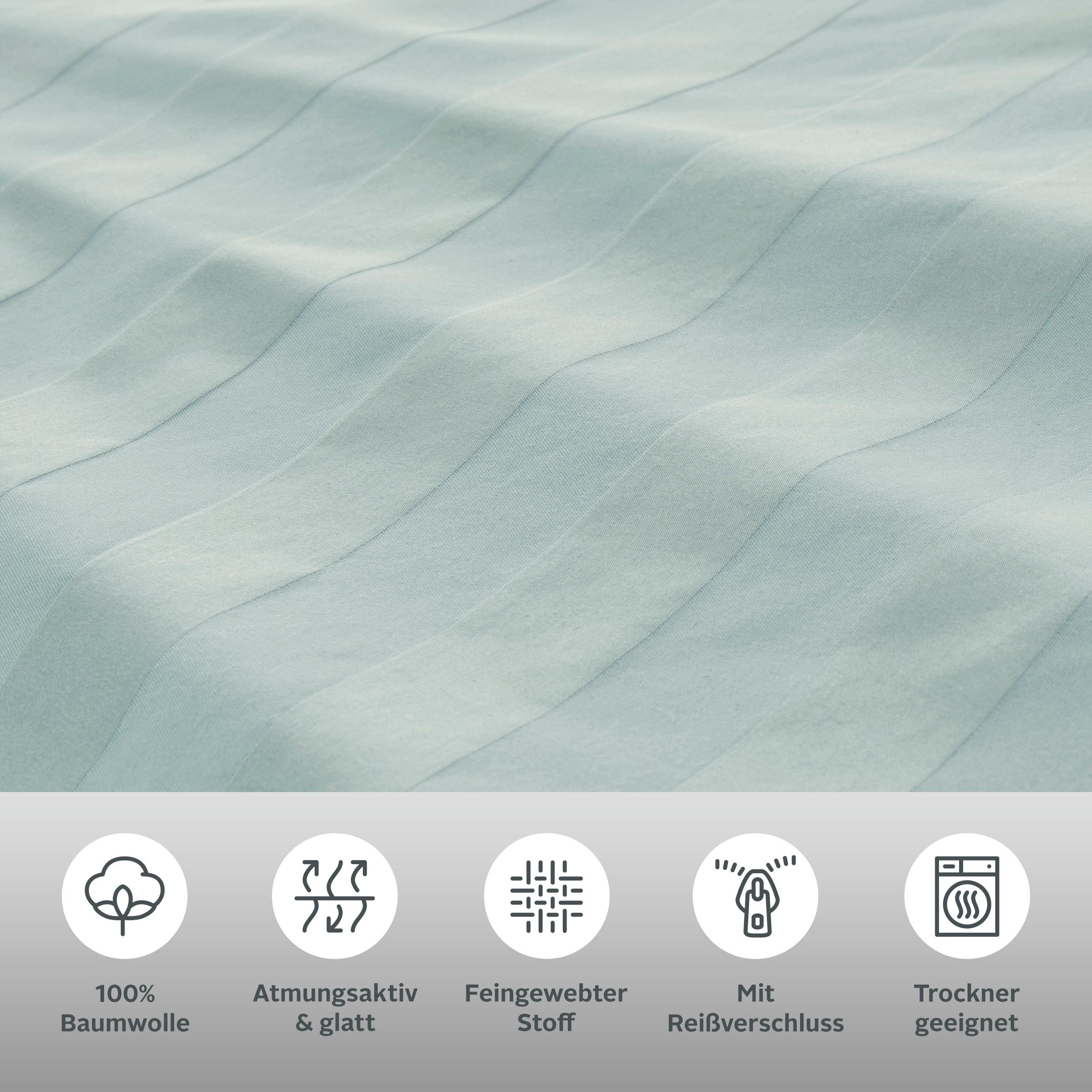 Thumbnail - Leonique Bettwäsche "Malia in Gr. 135x200 oder 155x220 cm" 2 Stk. tlg. zeitlose Bettwäsche aus Baumwolle, Bettwäsche in ...