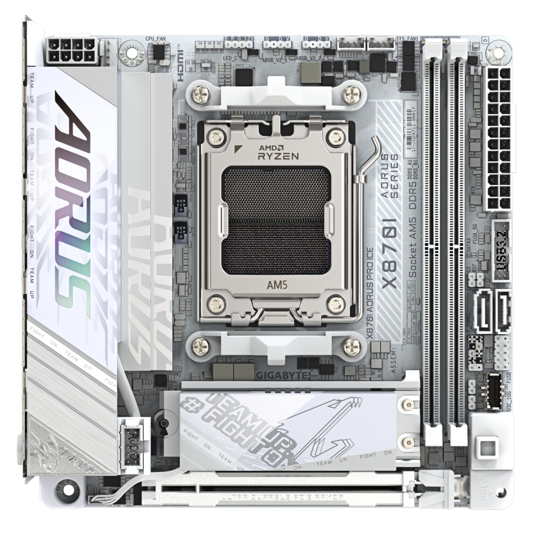 Gigabyte Mainboard »X870I AORUS PRO ICE Mainboard - Unterstützt AMD Ryzen 9000er-Serie CPU«