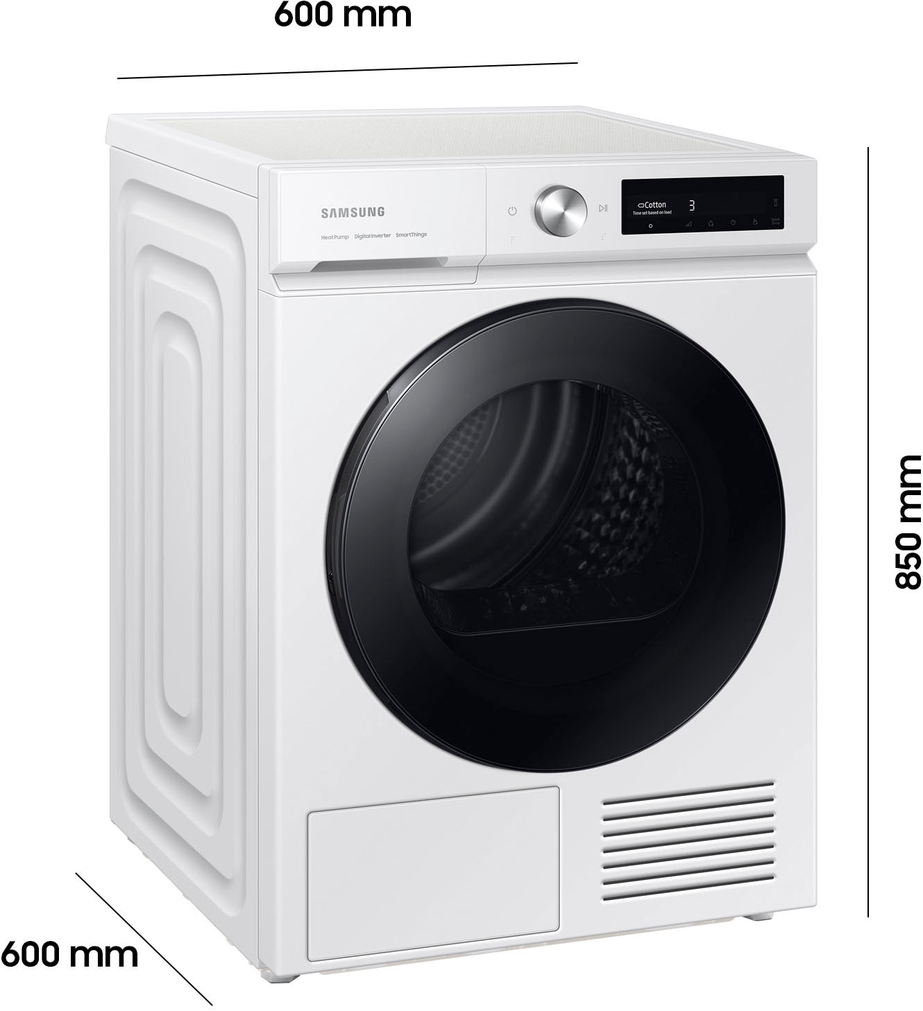 Samsung Wärmepumpentrockner »DV90BB7445GW«, 9 kg
