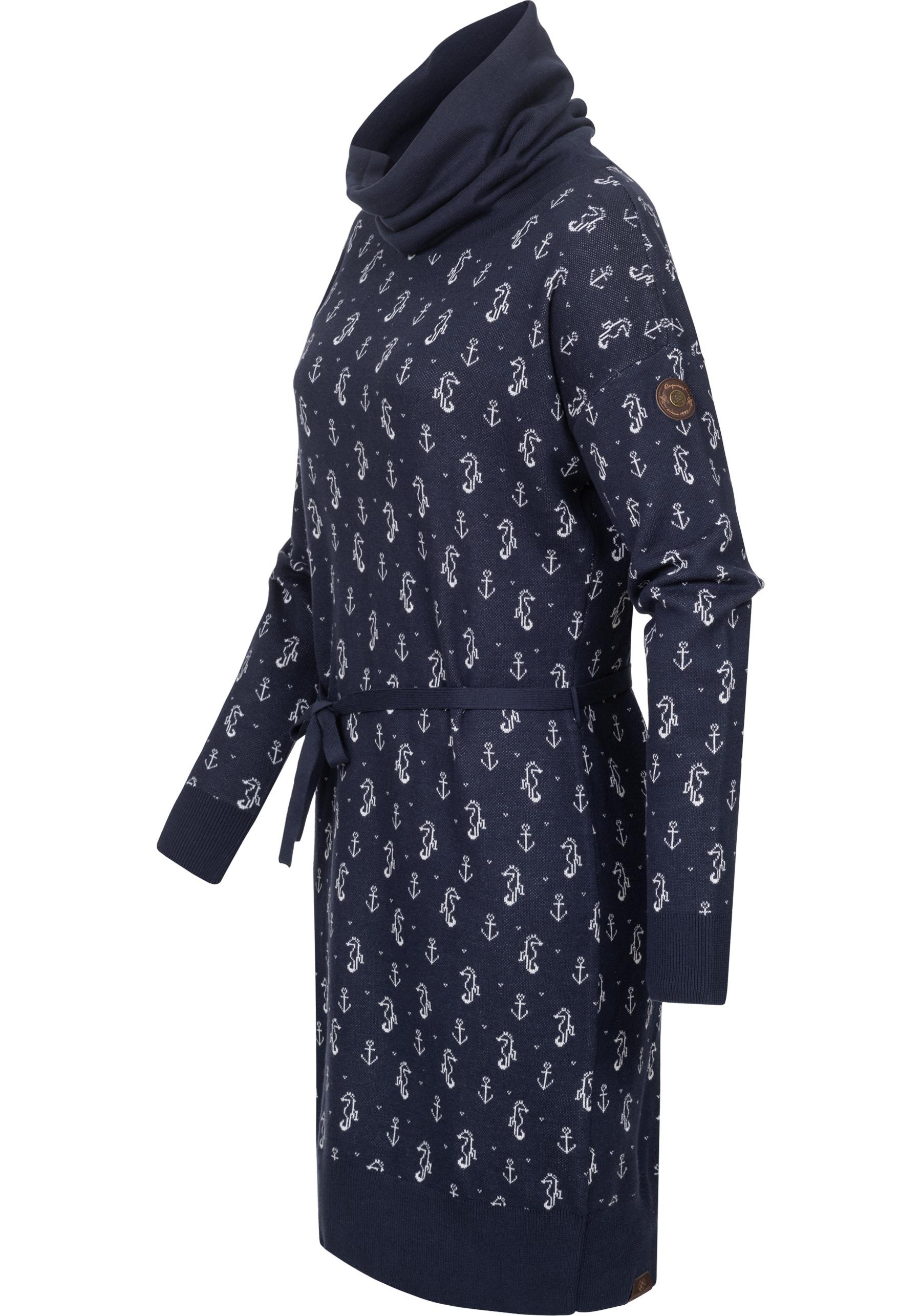 Ragwear Sweatkleid "Babett Dress Marina" Ohne Taschen verspieltes Winterkle günstig online kaufen