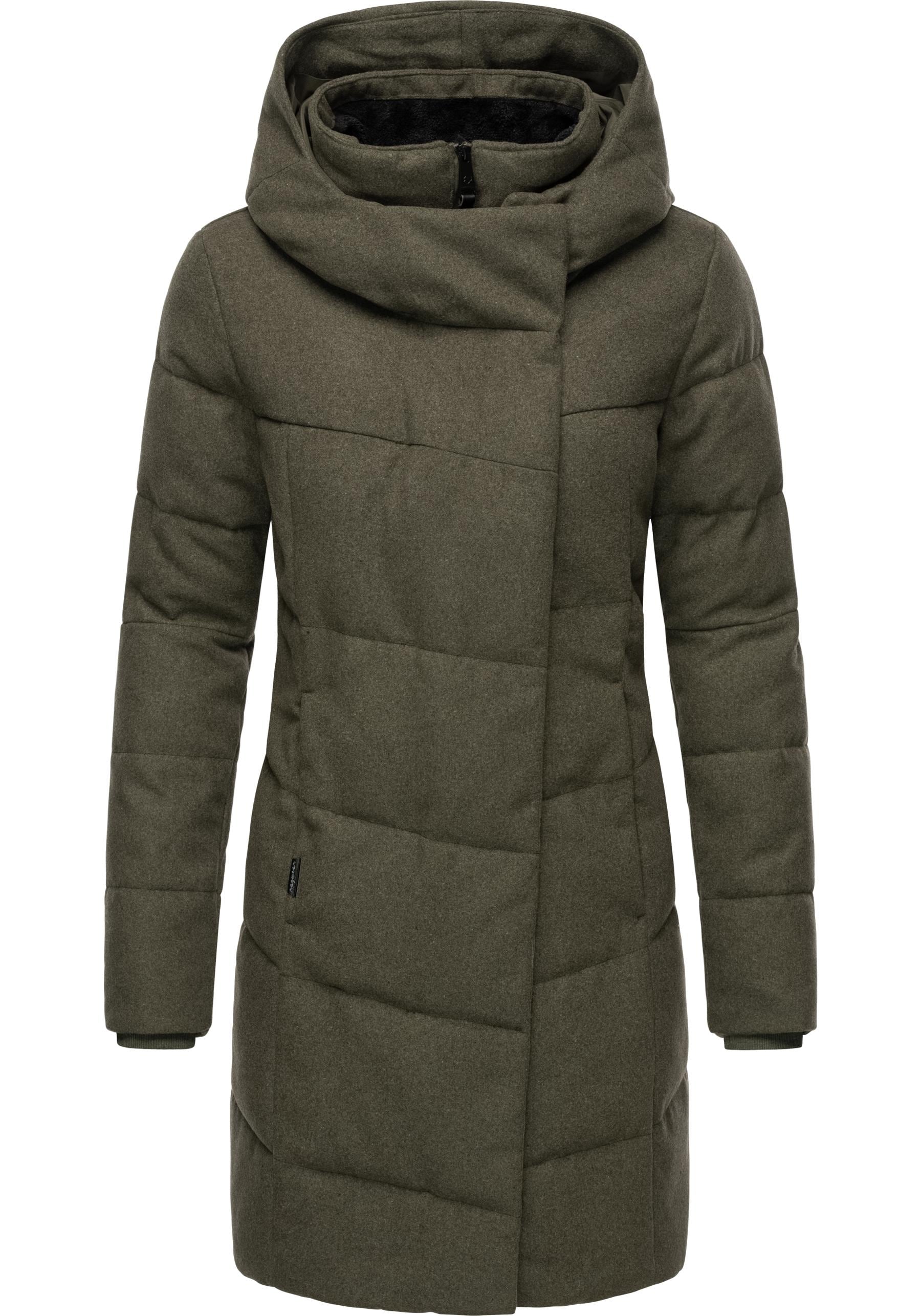 Ragwear Wintermantel »Pavla Coat«, stylischer Damen Steppmantel in Woll-Optik