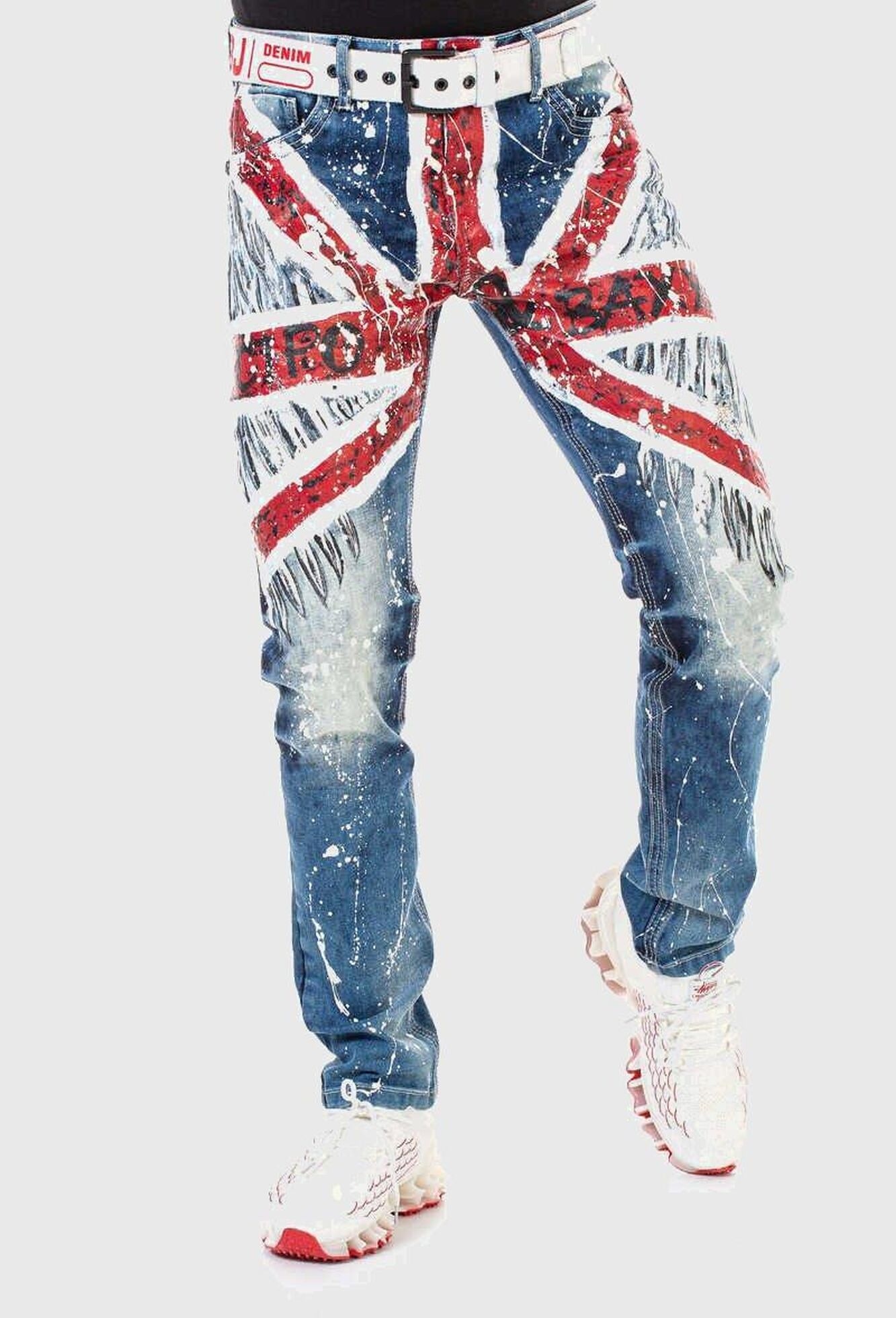 Cipo & Baxx 5-Pocket-Jeans »Cipo & Baxx Jeans« mit coolem Print