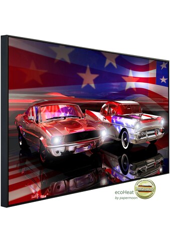 Infrarotheizung »Amerikanische Autos, Flagge«