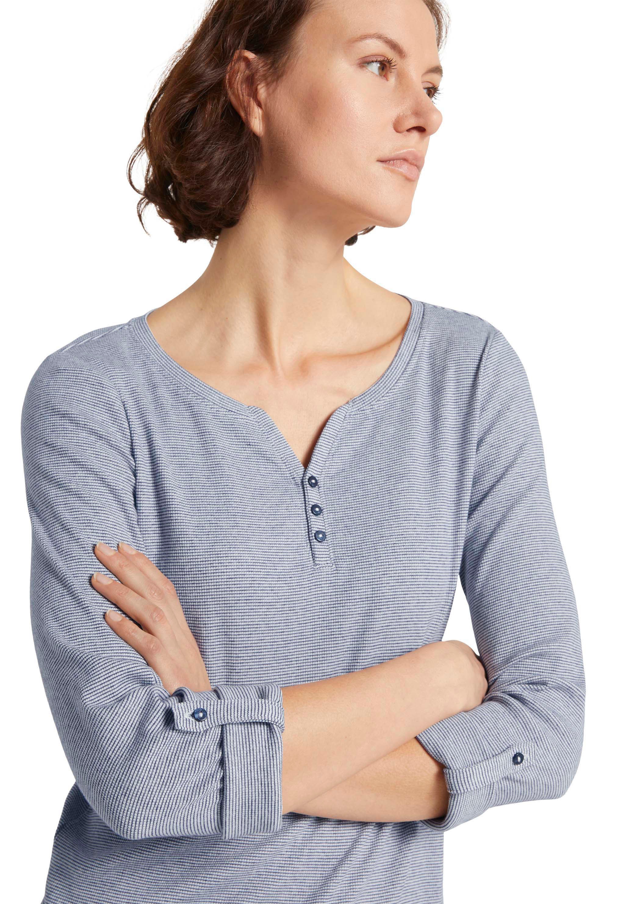 Thumbnail - TOM TAILOR Langarmshirt, mit Henley-Ausschnitt