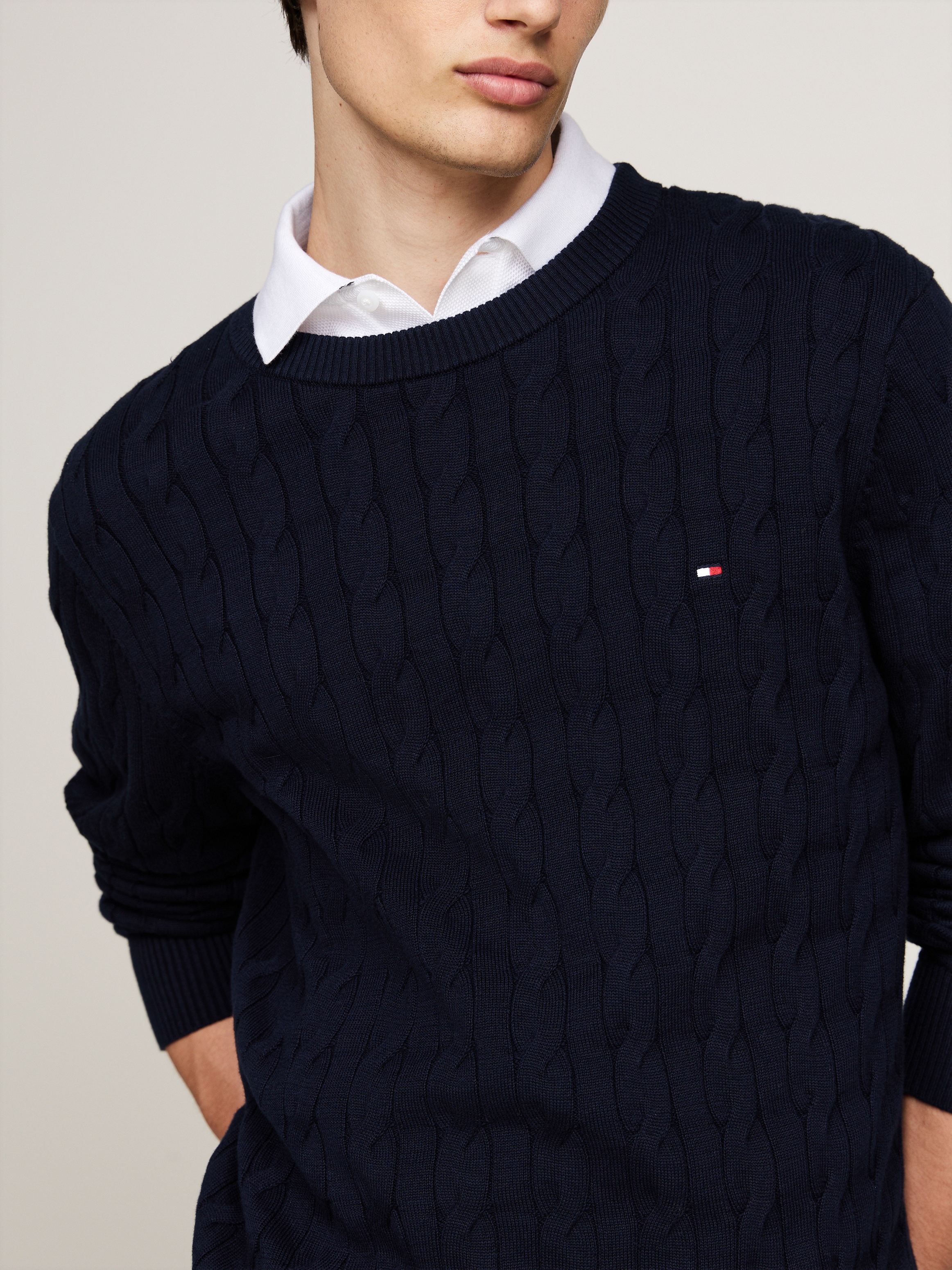 Tommy Hilfiger Strickpullover »CLASSIC CABLE CREW NECK«