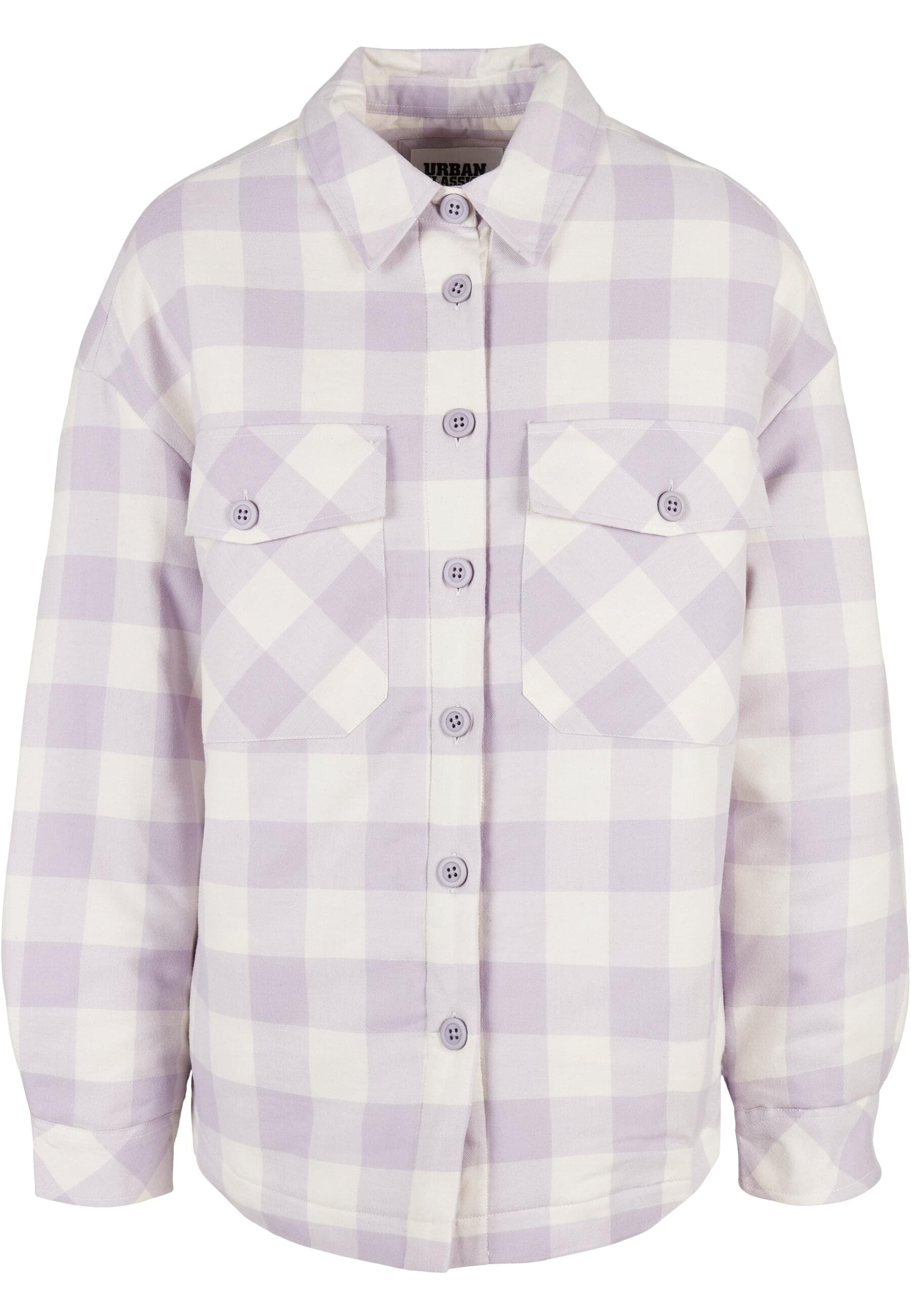 URBAN CLASSICS Allwetterjacke » Damen Ladies Flanell ...