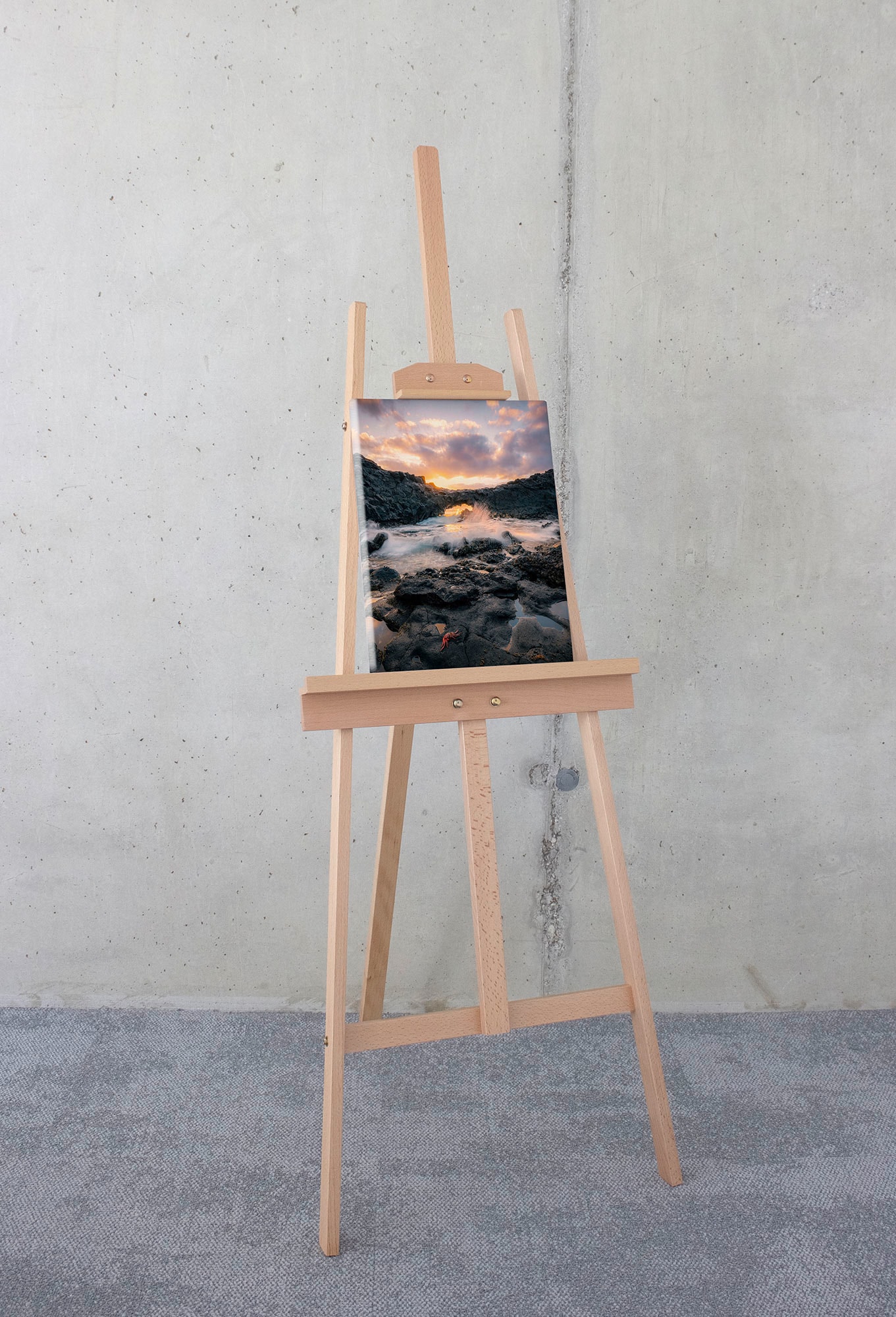 Komar Leinwandbild »Golden Eye - Größe 30 x 40 cm«, Baum-Blätter-Natur-Berge-Blumen-Foto-Jahreszeiten-Landschaft-Meer-Strand-Palmen, (Packung, 1 St.), Keilrahmenbild mi Echtholzrahmen